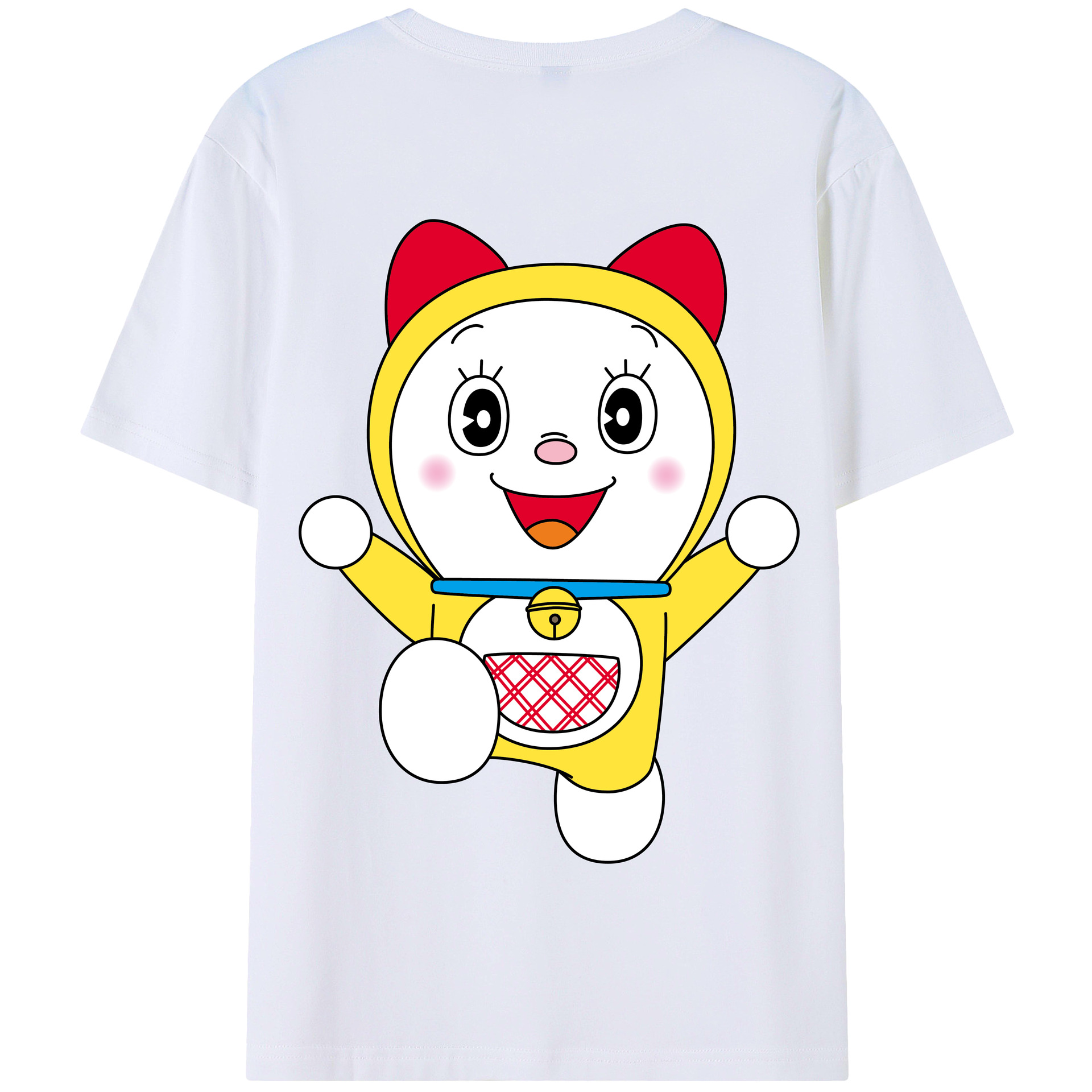（画像用） ドラえもん ドラミ Doraemon Dorami 綿100％半袖Tシャツ（背面プリント）