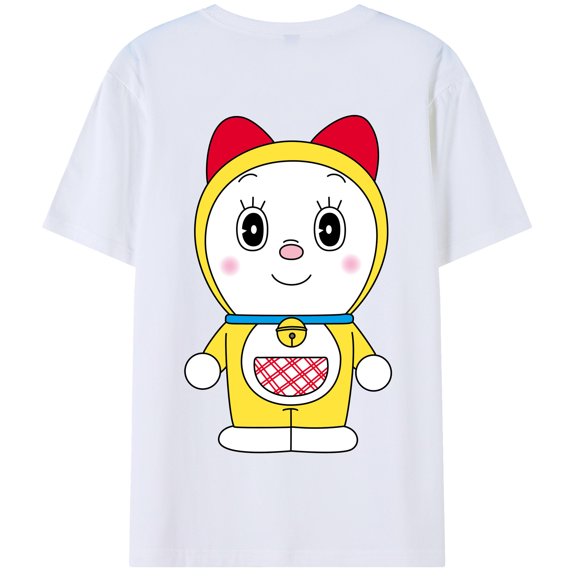 （画像用） ドラえもん ドラミ Doraemon Dorami 綿100％半袖Tシャツ（背面プリント）