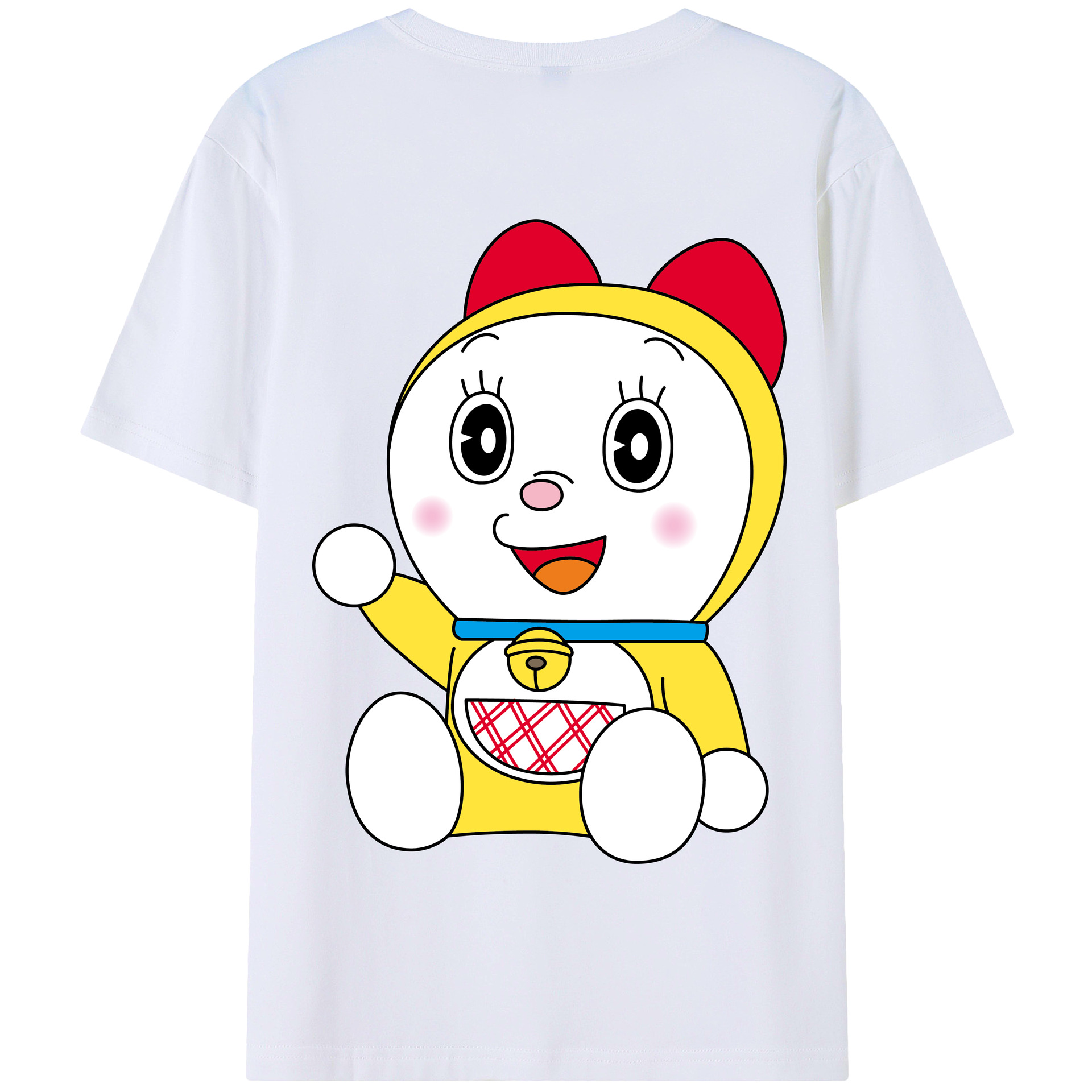 （画像用） ドラえもん ドラミ Doraemon Dorami 綿100％半袖Tシャツ（背面プリント）