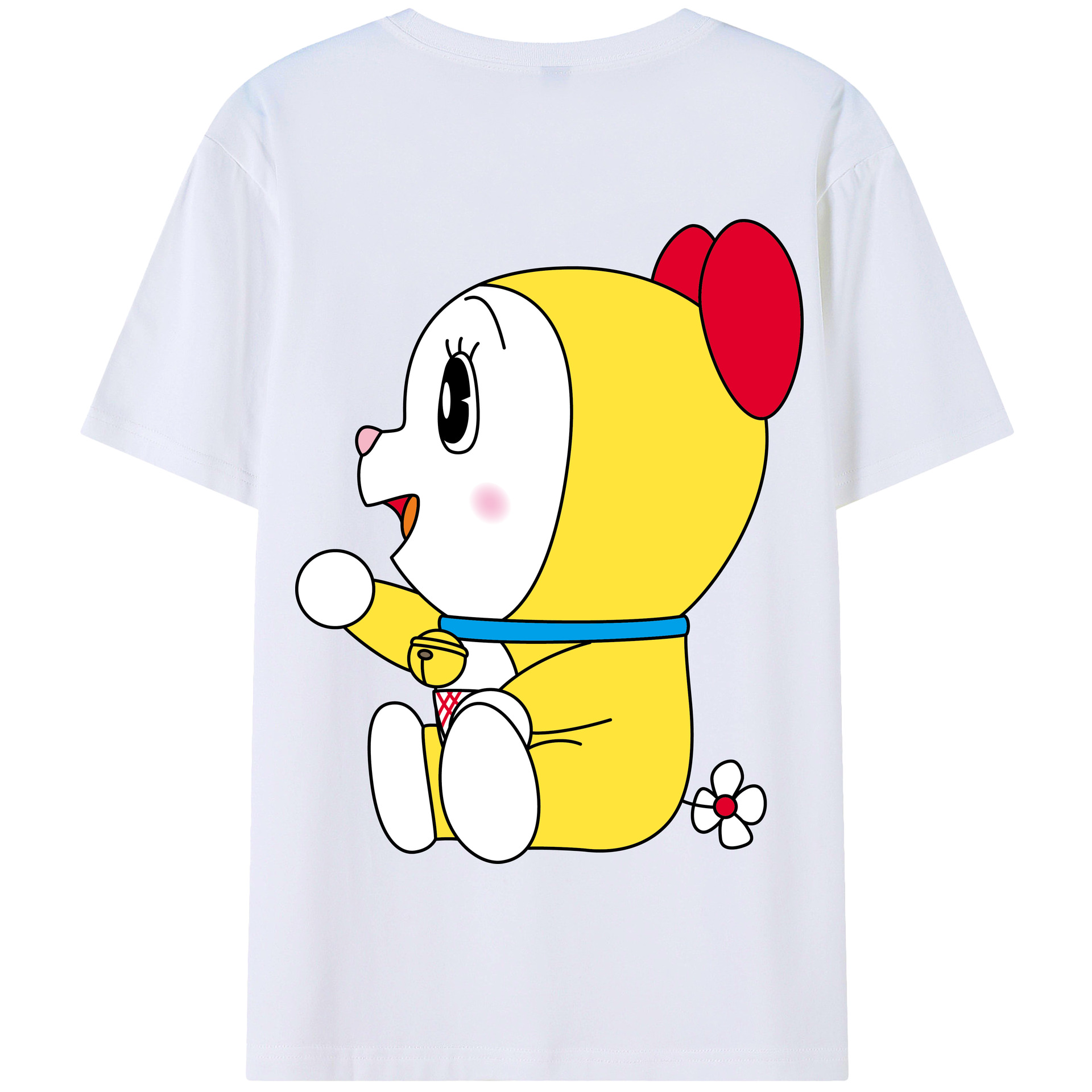 （画像用） ドラえもん ドラミ Doraemon Dorami 綿100％半袖Tシャツ（背面プリント）