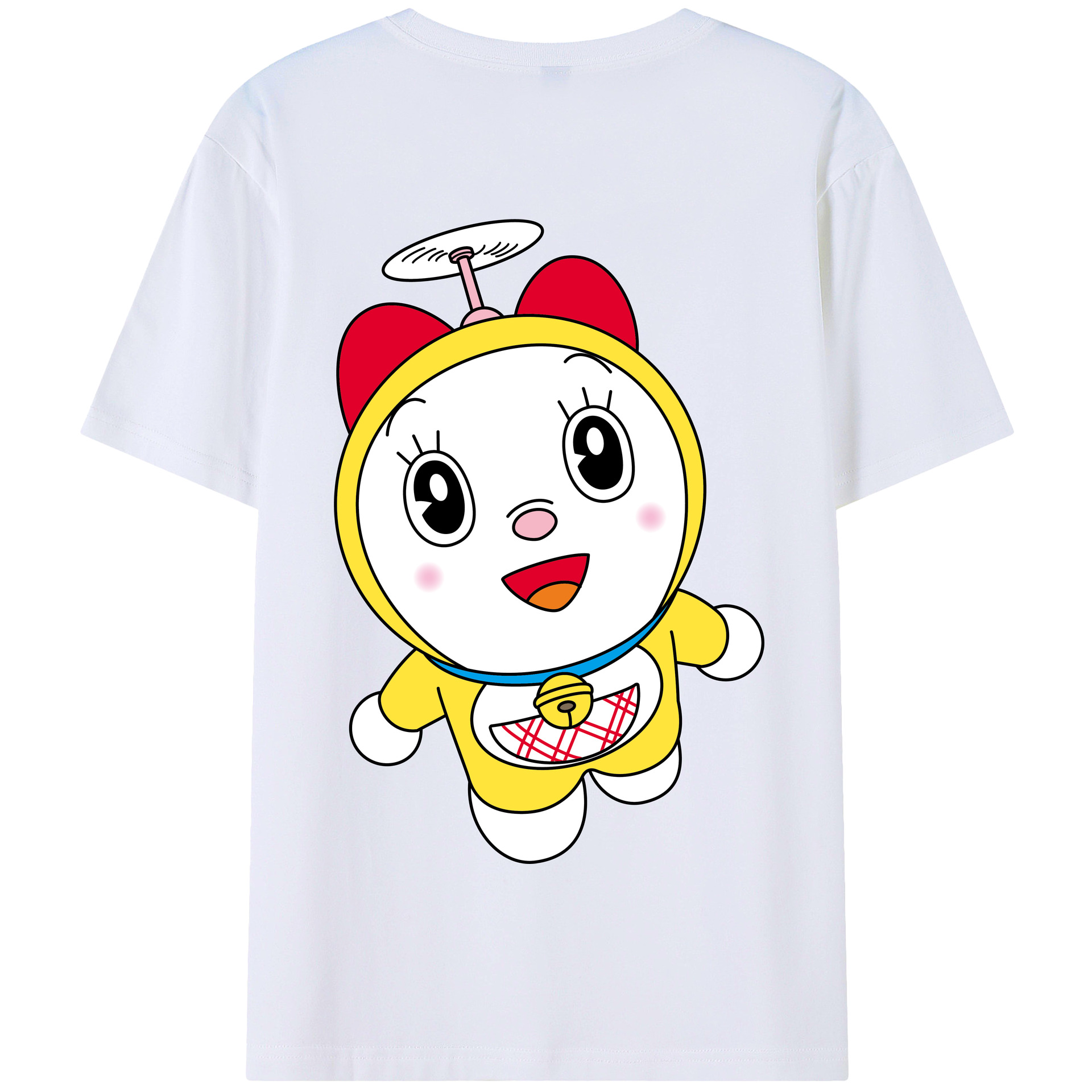 （画像用） ドラえもん ドラミ Doraemon Dorami 綿100％半袖Tシャツ（背面プリント）