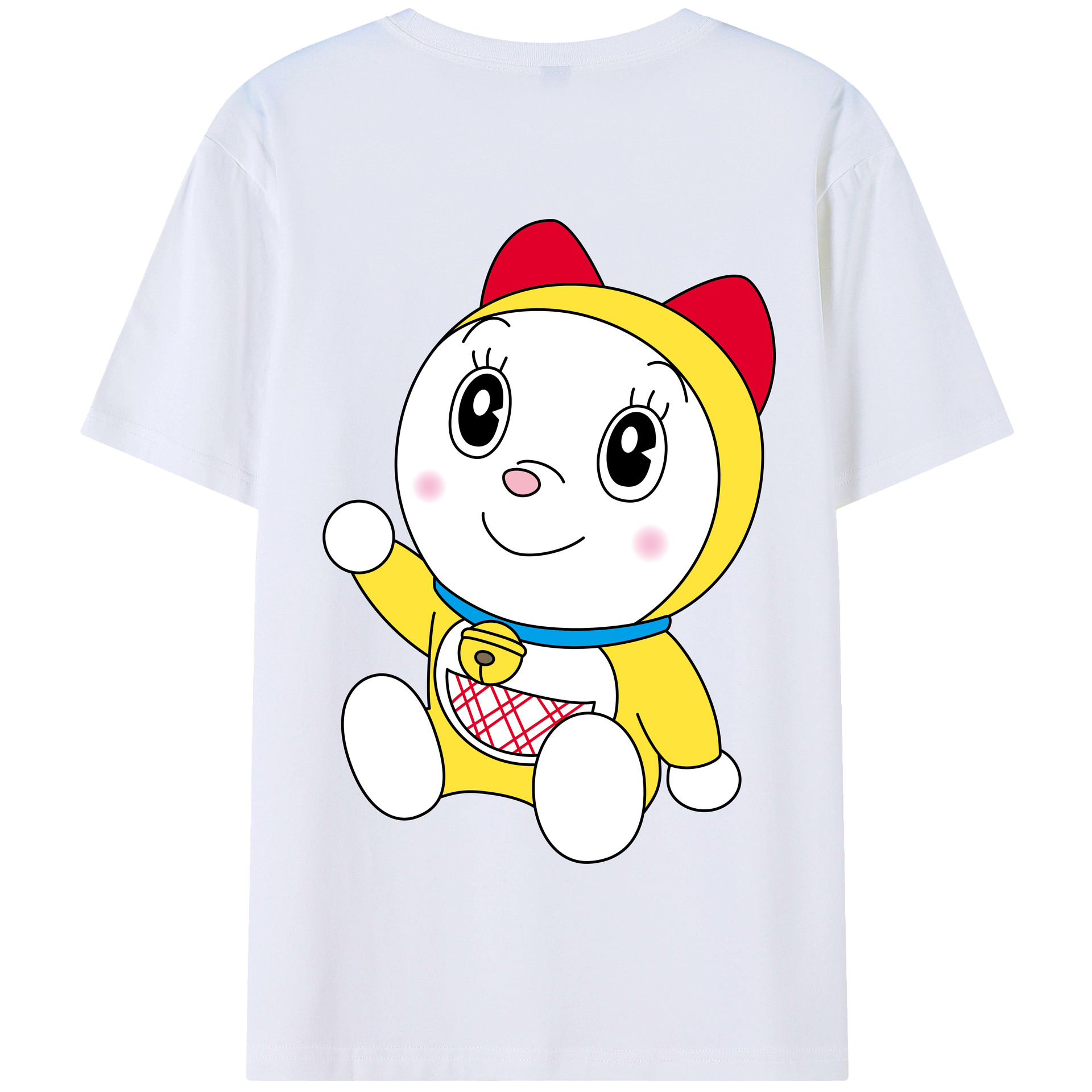 （画像用） ドラえもん ドラミ Doraemon Dorami 綿100％半袖Tシャツ（背面プリント）