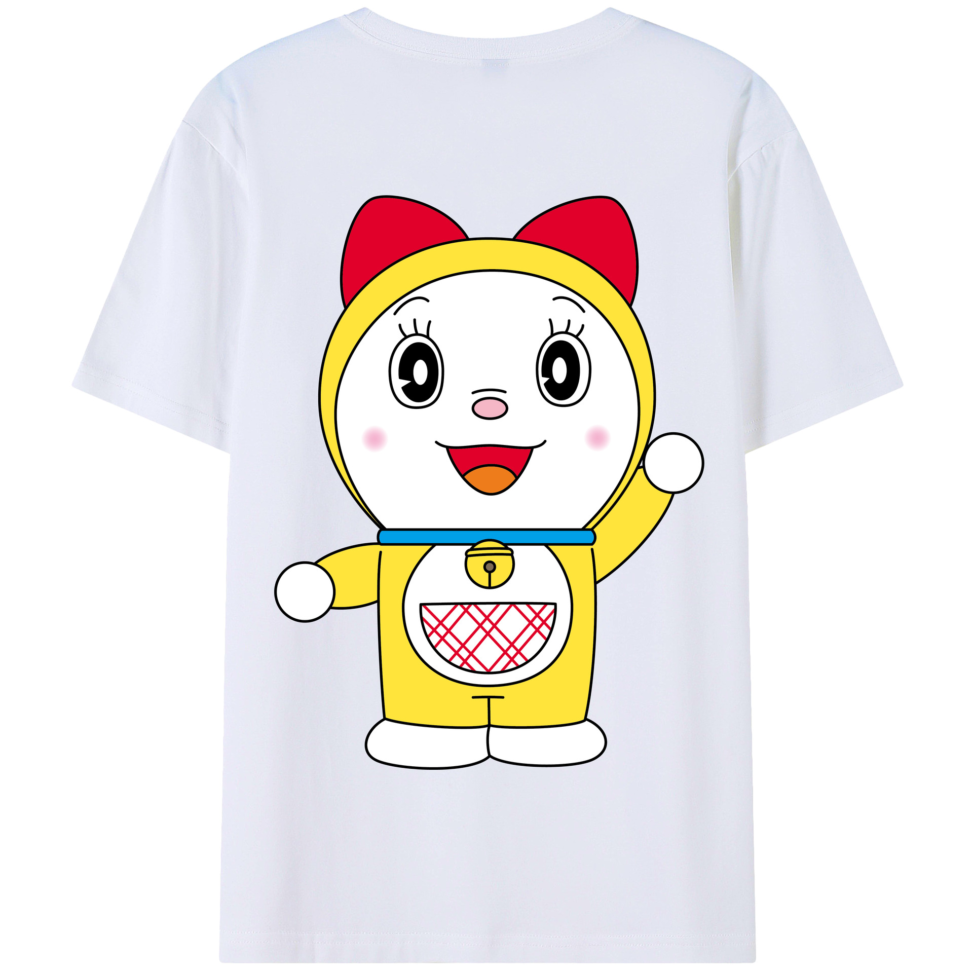 （画像用） ドラえもん ドラミ Doraemon Dorami 綿100％半袖Tシャツ（背面プリント）