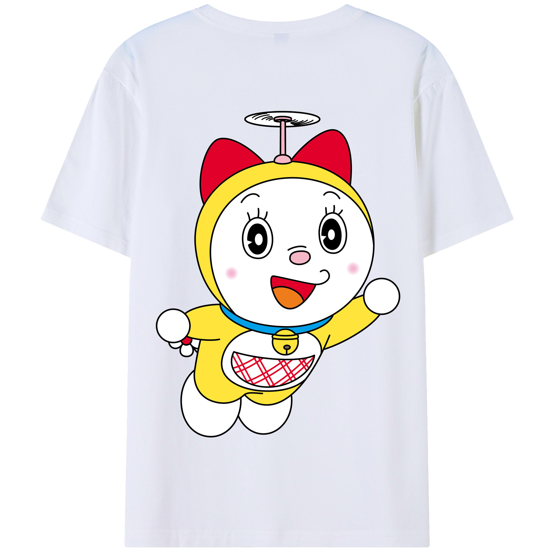（画像用） ドラえもん ドラミ Doraemon Dorami 綿100％半袖Tシャツ（背面プリント）
