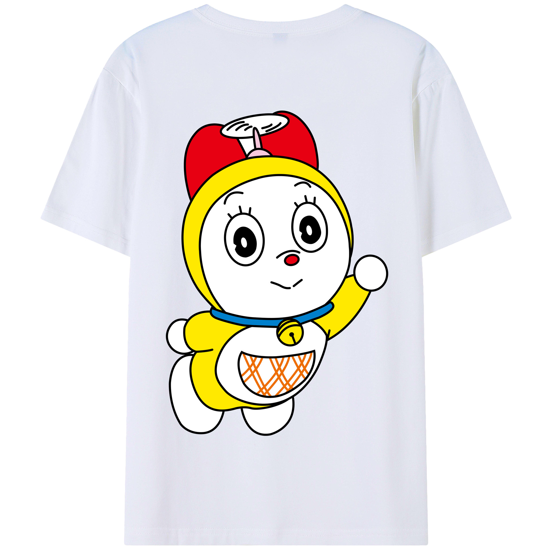 （画像用） ドラえもん ドラミ Doraemon Dorami 綿100％半袖Tシャツ（背面プリント）