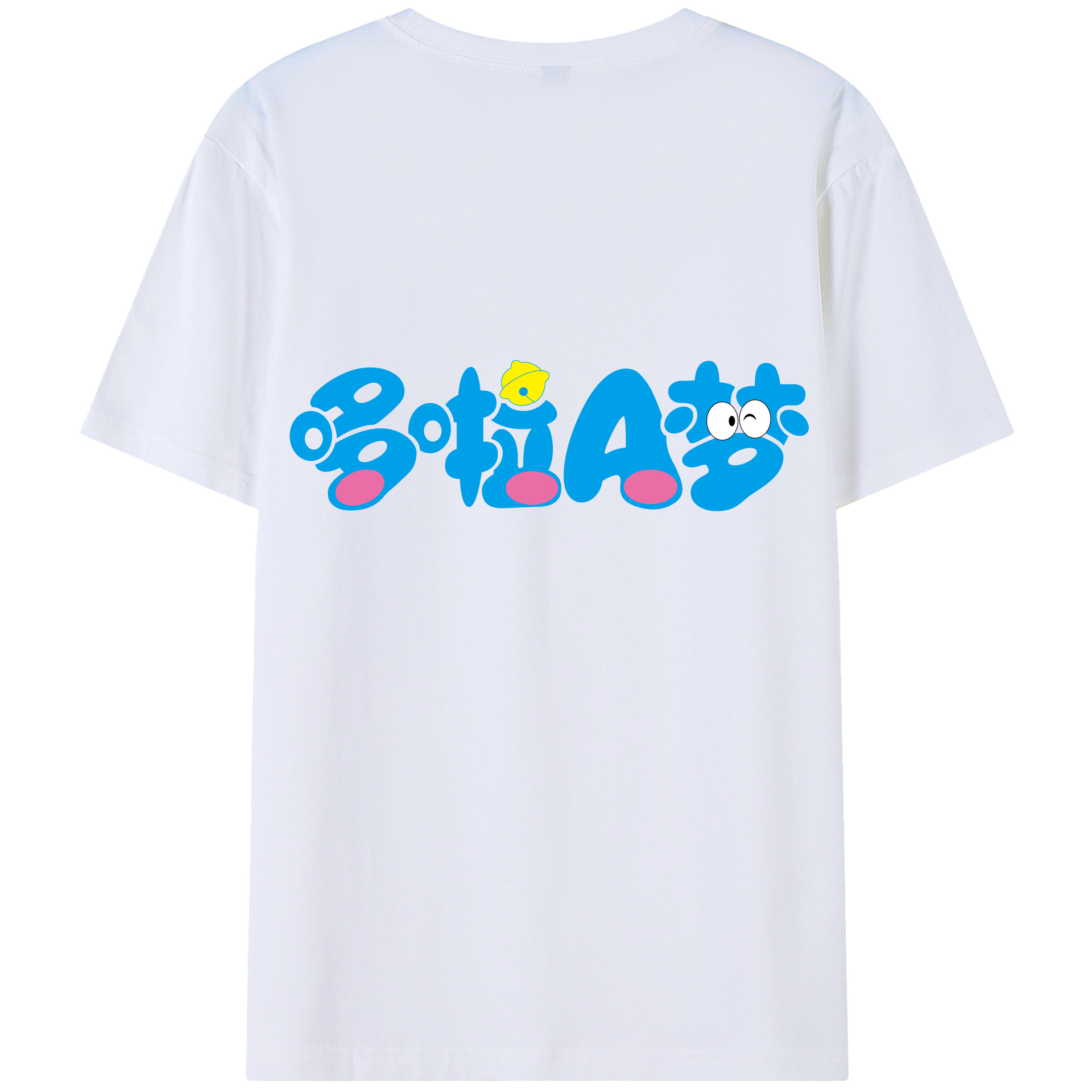 （画像用） ドラえもん Doraemon 綿100％半袖Tシャツ（背面プリント）