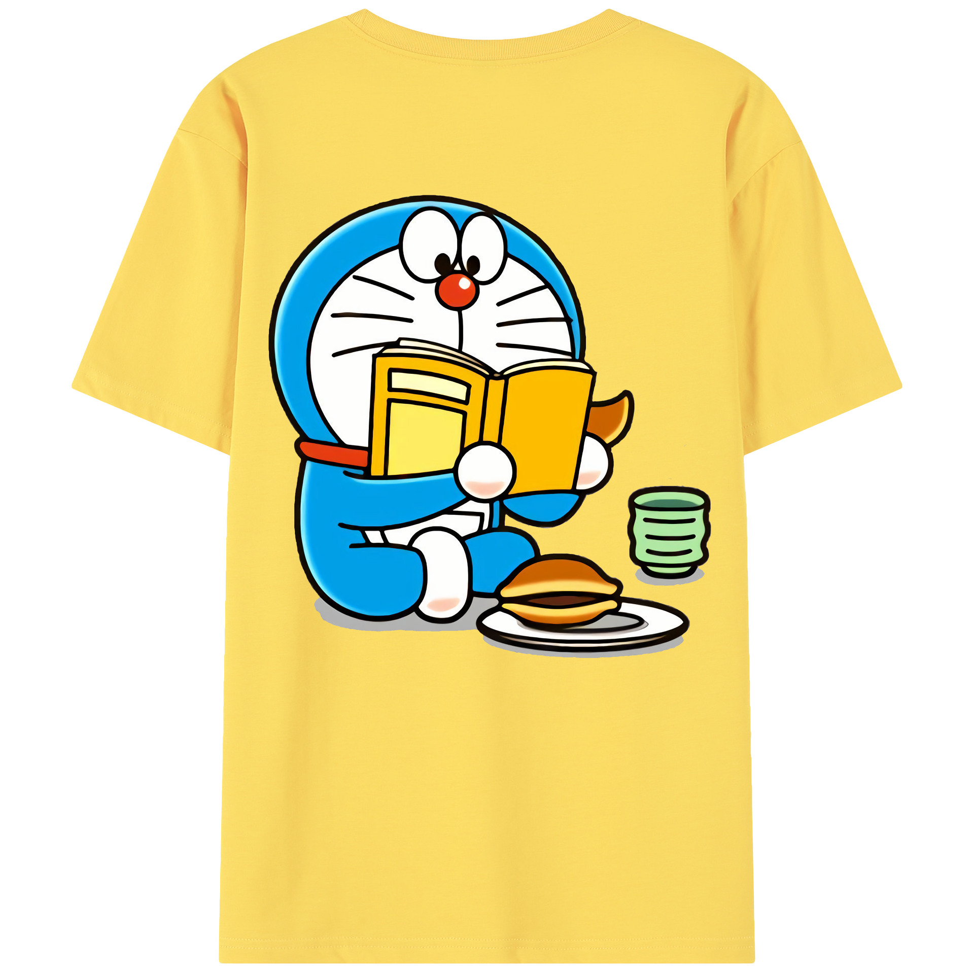（画像用） ドラえもん Doraemon 綿100％半袖Tシャツ（背面プリント）