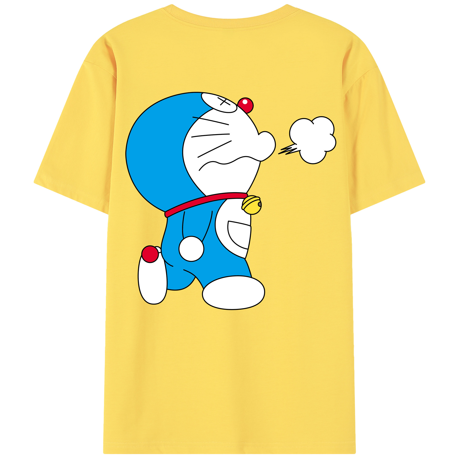 （画像用） ドラえもん Doraemon 綿100％半袖Tシャツ（背面プリント）