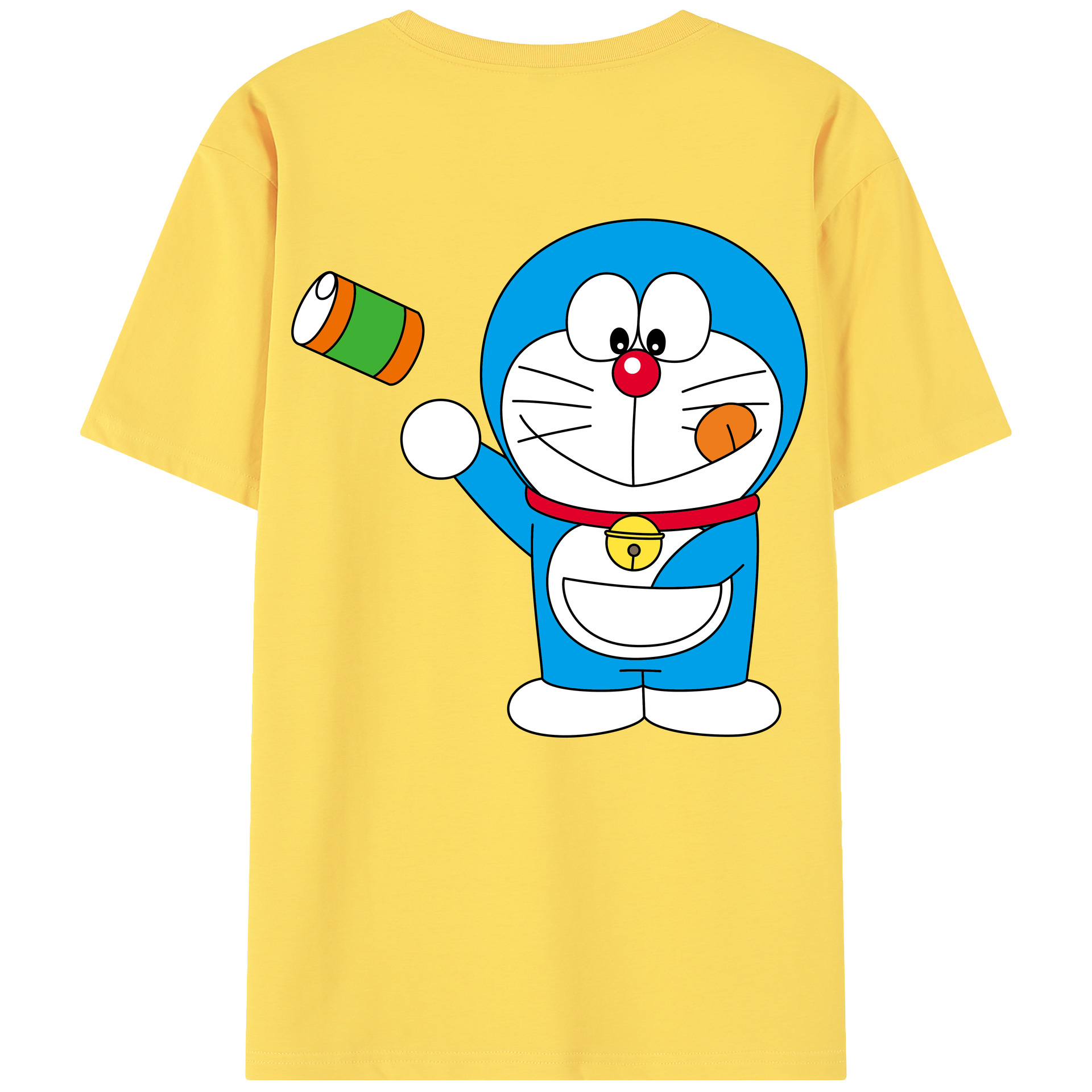 （画像用） ドラえもん Doraemon 綿100％半袖Tシャツ（背面プリント）