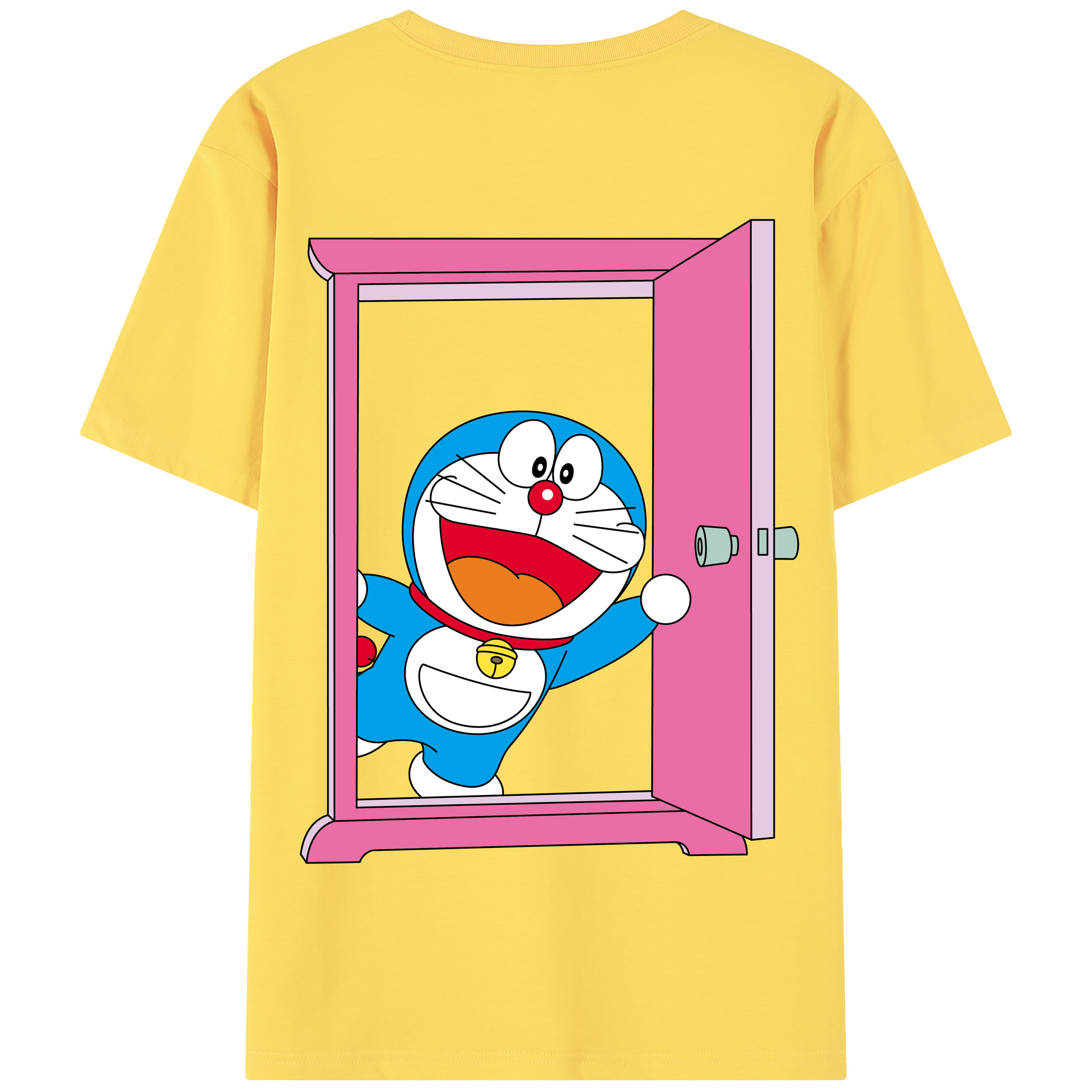 （画像用） ドラえもん Doraemon 綿100％半袖Tシャツ（背面プリント）