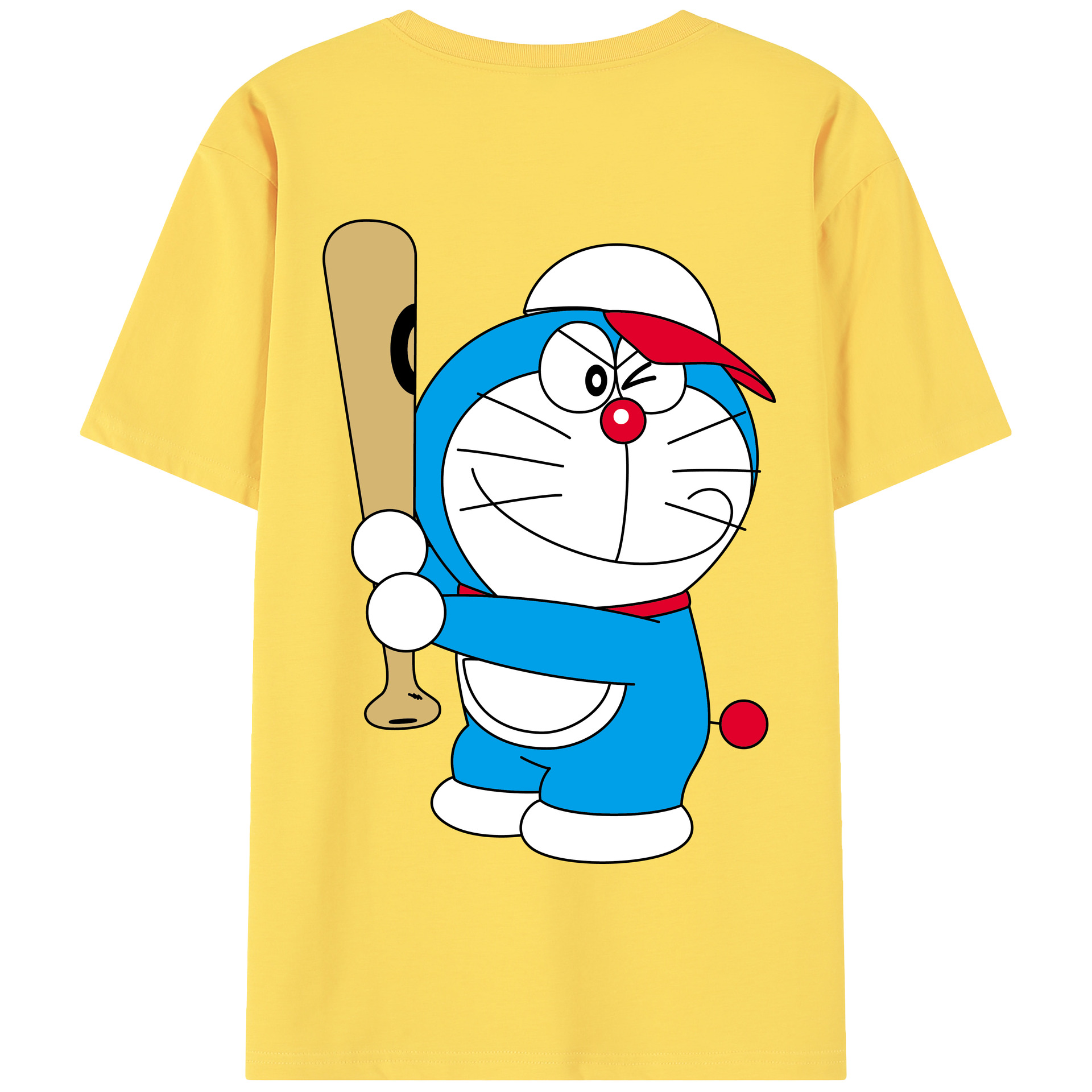 （画像用） ドラえもん Doraemon 綿100％半袖Tシャツ（背面プリント）