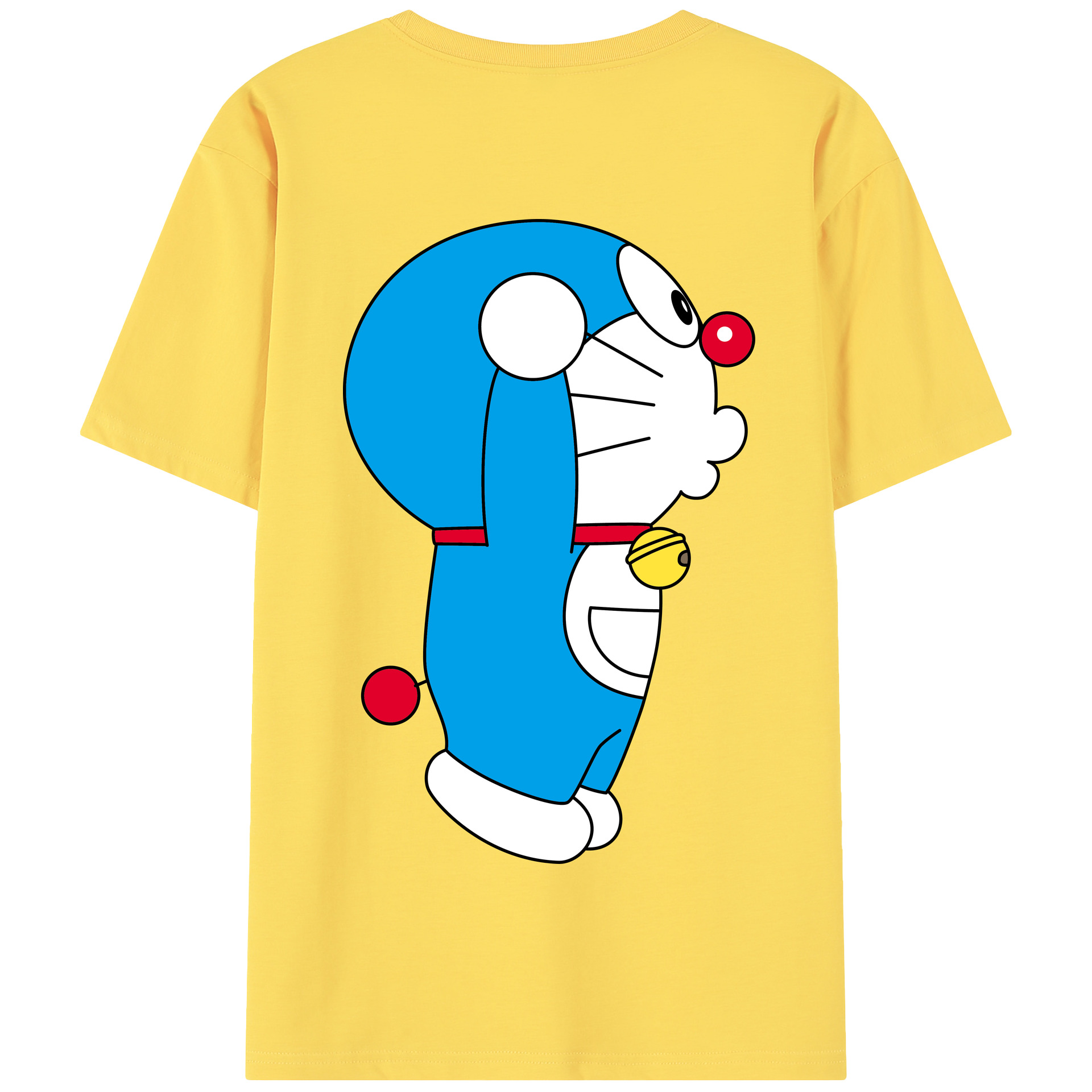 （画像用） ドラえもん Doraemon 綿100％半袖Tシャツ（背面プリント）