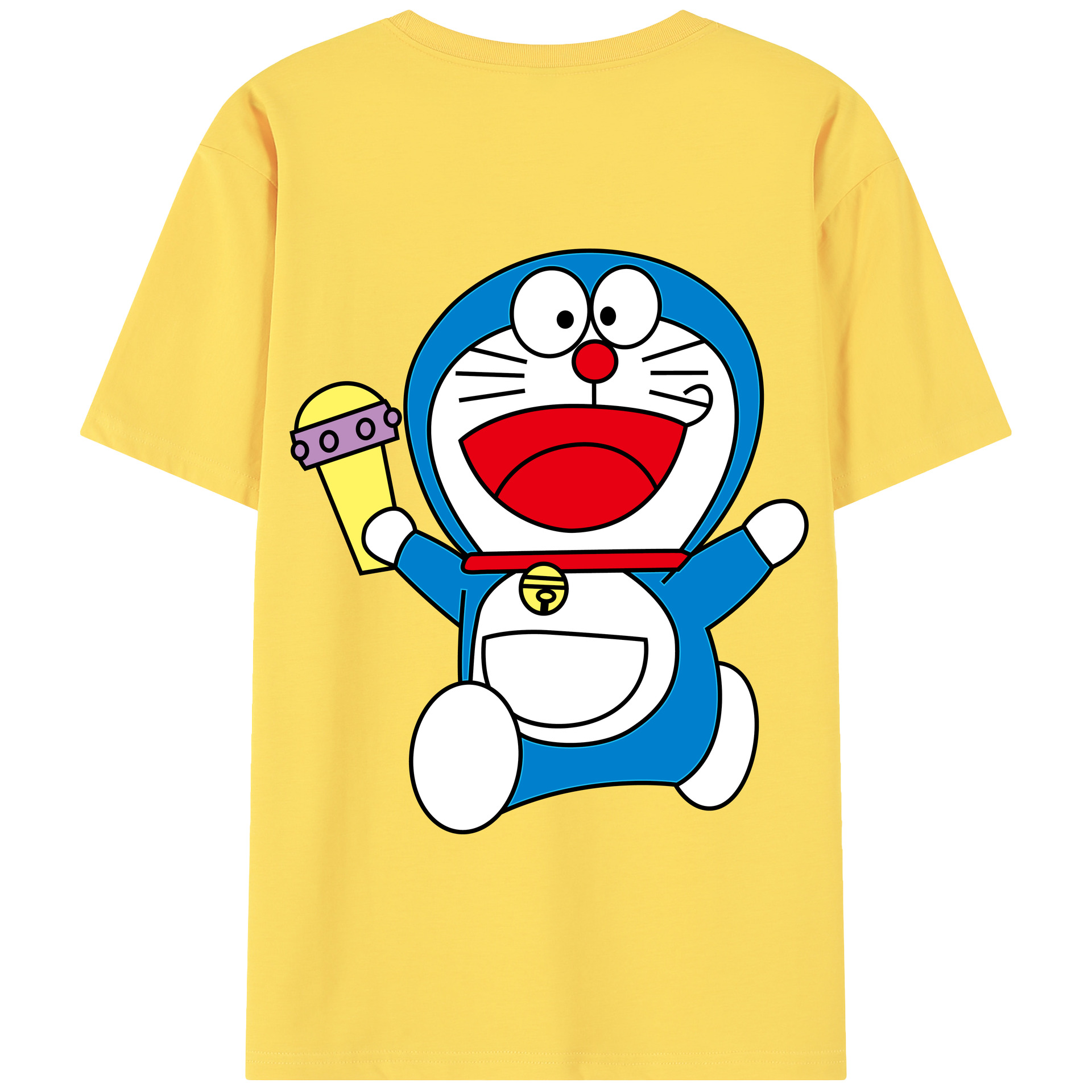 （画像用） ドラえもん Doraemon 綿100％半袖Tシャツ（背面プリント）