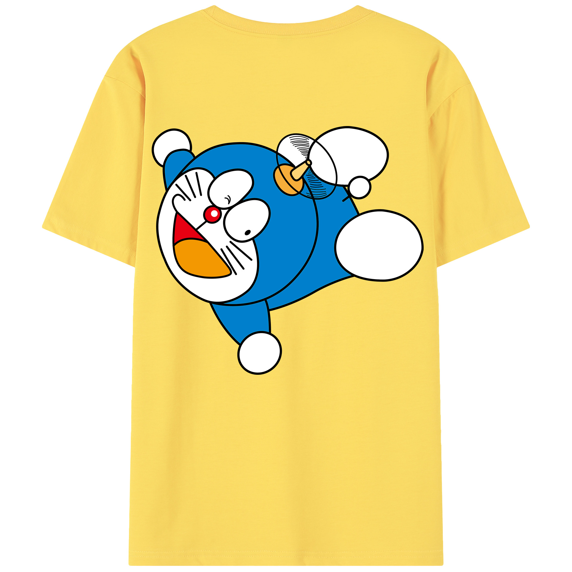 （画像用） ドラえもん Doraemon 綿100％半袖Tシャツ（背面プリント）