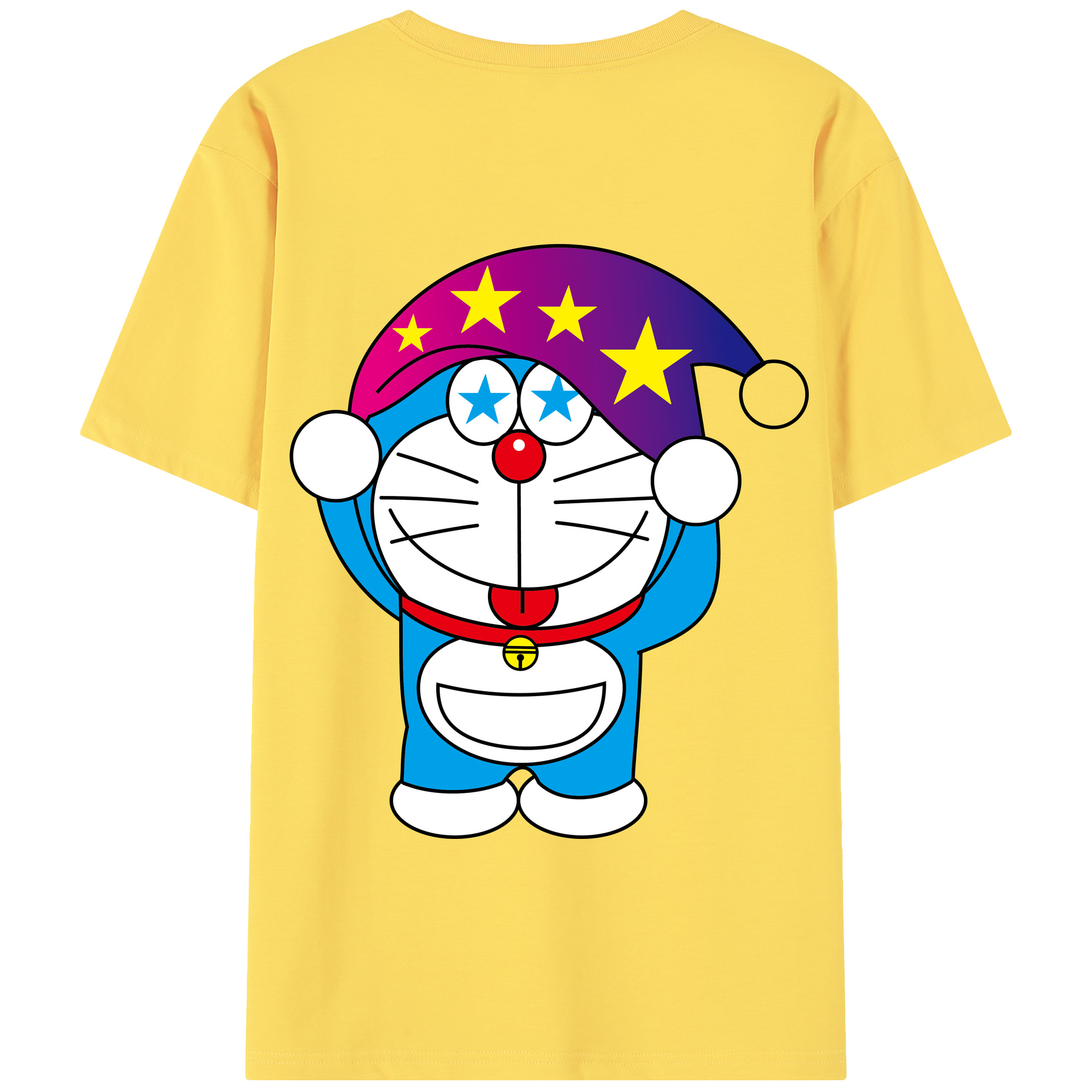 （画像用） ドラえもん Doraemon 綿100％半袖Tシャツ（背面プリント）