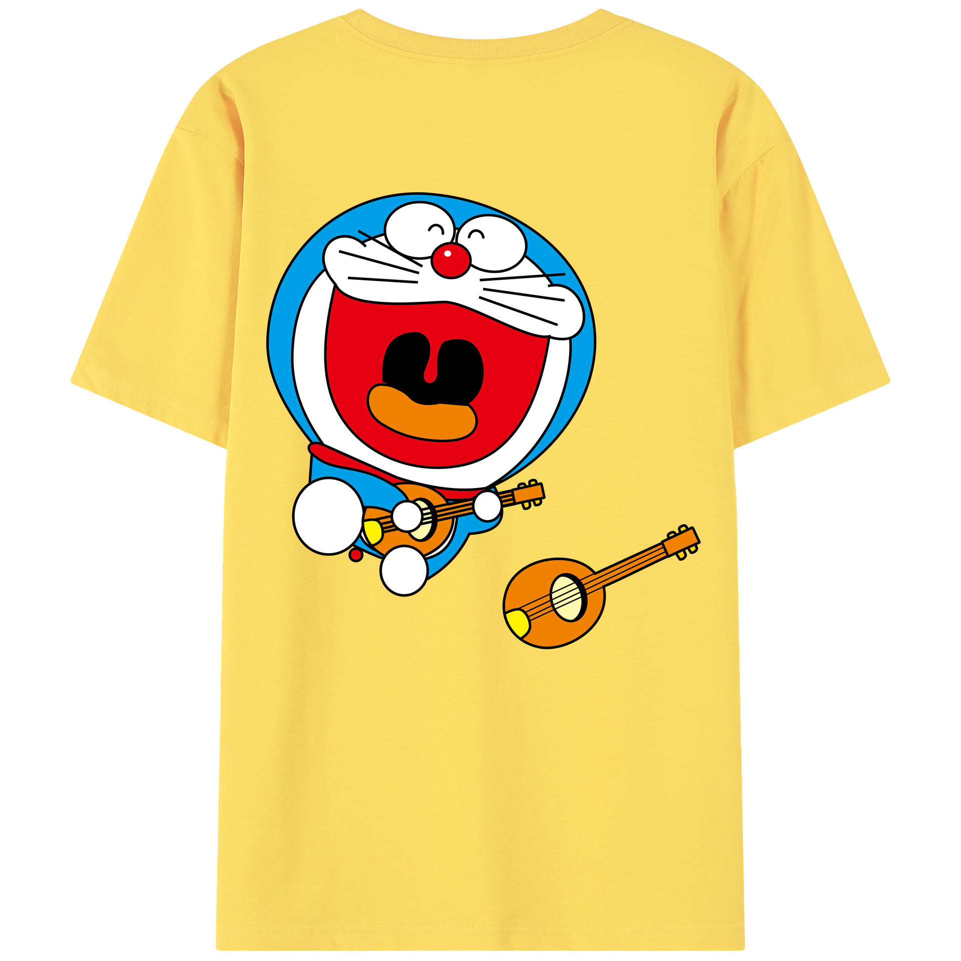 （画像用） ドラえもん Doraemon 綿100％半袖Tシャツ（背面プリント）