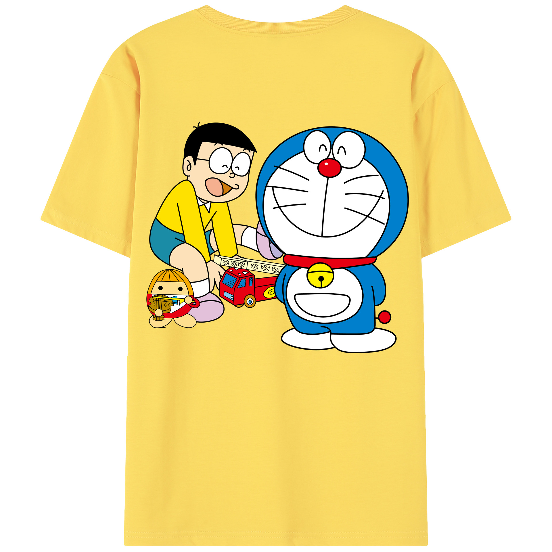 （画像用） ドラえもん Doraemon 綿100％半袖Tシャツ（背面プリント）