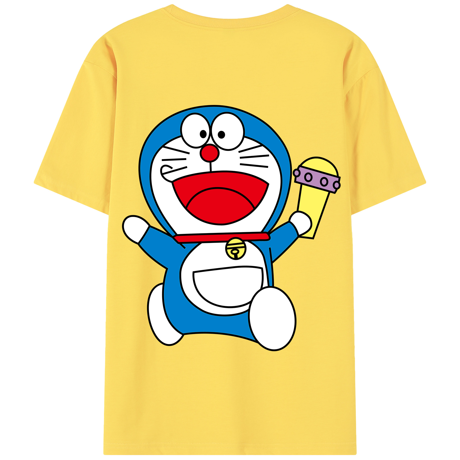 （画像用） ドラえもん Doraemon 綿100％半袖Tシャツ（背面プリント）