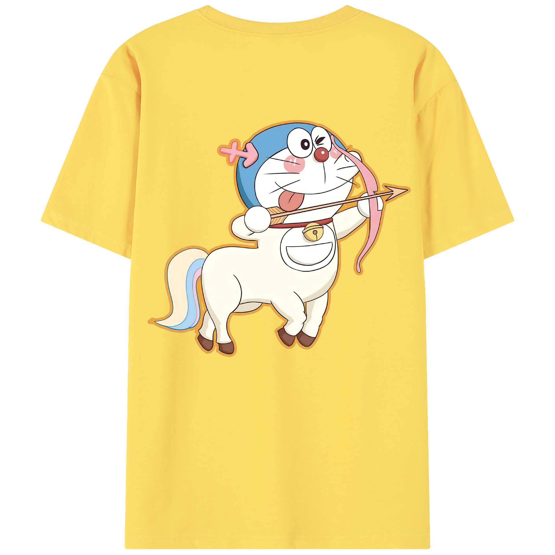 （画像用） ドラえもん Doraemon 綿100％半袖Tシャツ（背面プリント）