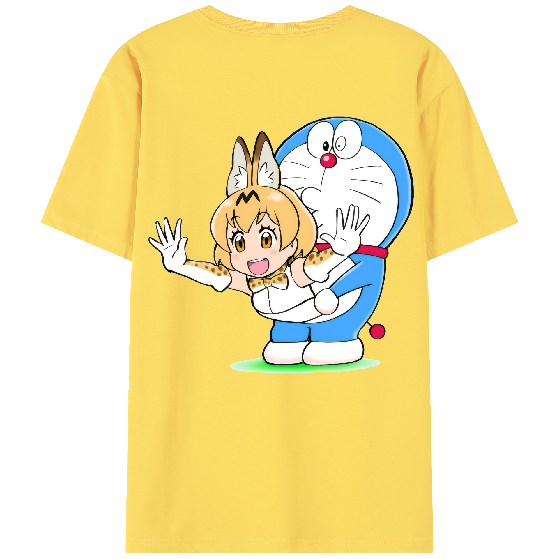 （画像用） ドラえもん Doraemon 綿100％半袖Tシャツ（背面プリント）