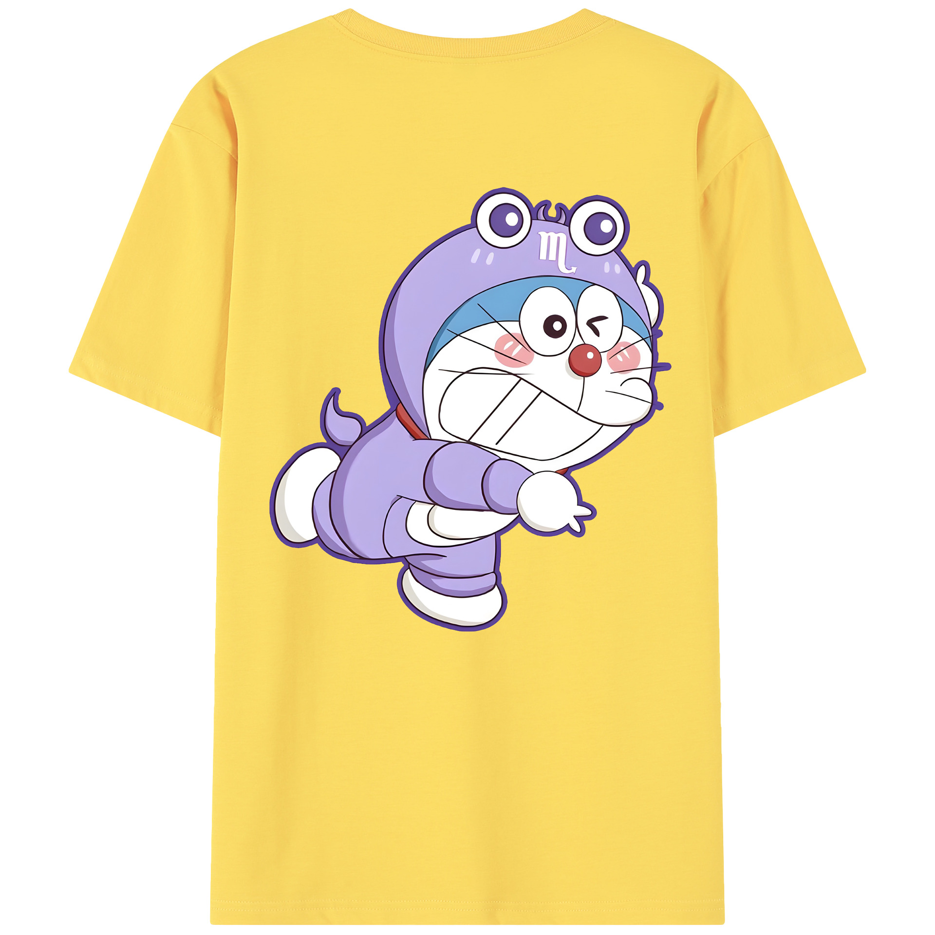 （画像用） ドラえもん Doraemon 綿100％半袖Tシャツ（背面プリント）