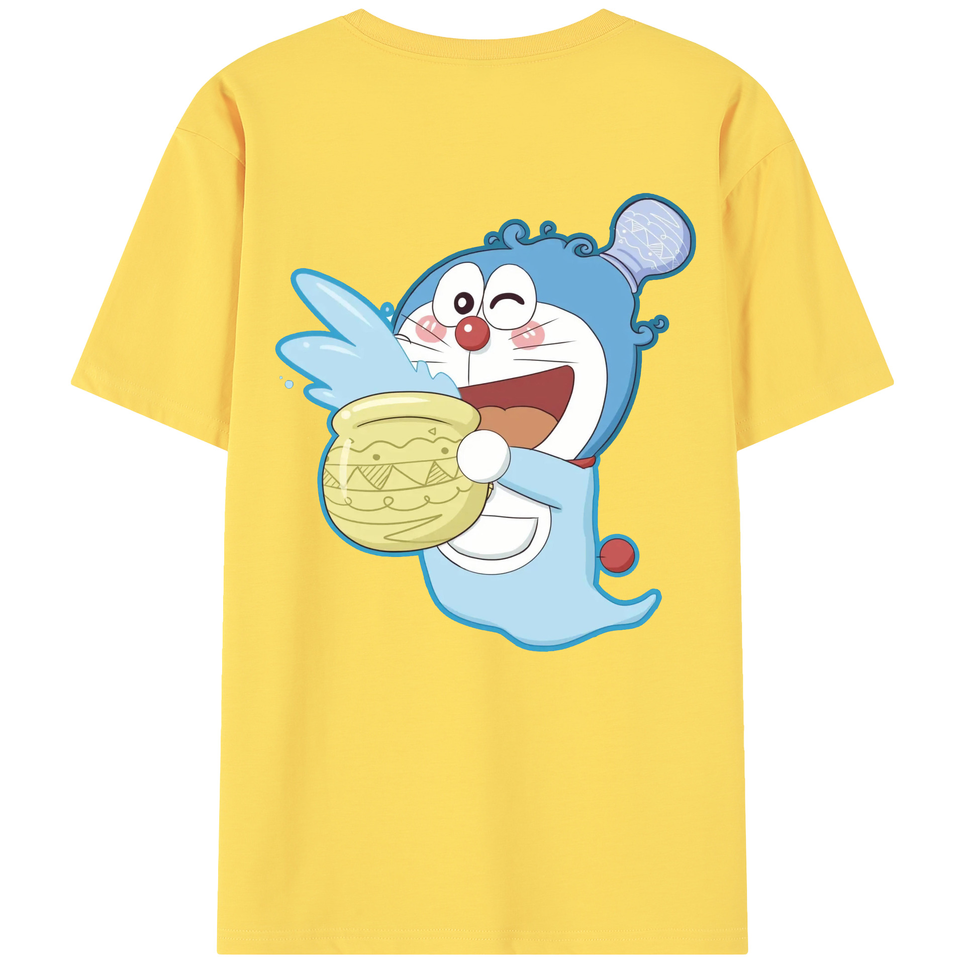 （画像用） ドラえもん Doraemon 綿100％半袖Tシャツ（背面プリント）