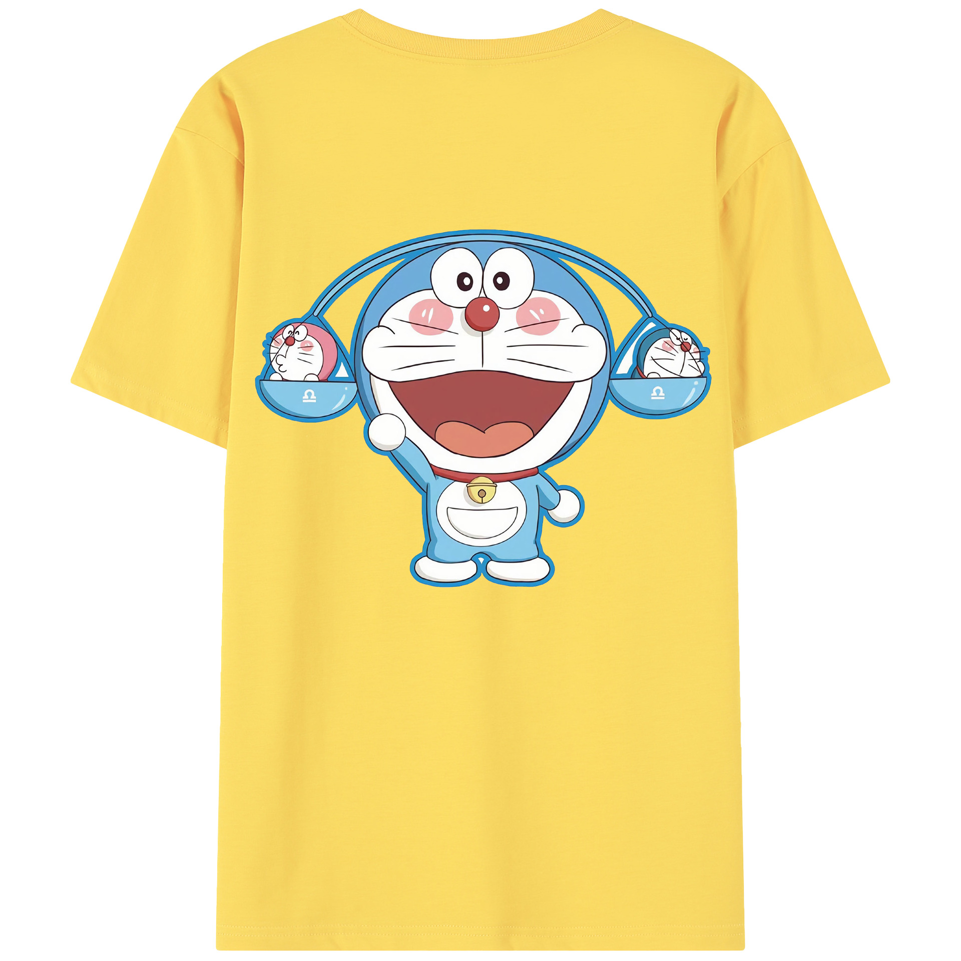 （画像用） ドラえもん Doraemon 綿100％半袖Tシャツ（背面プリント）