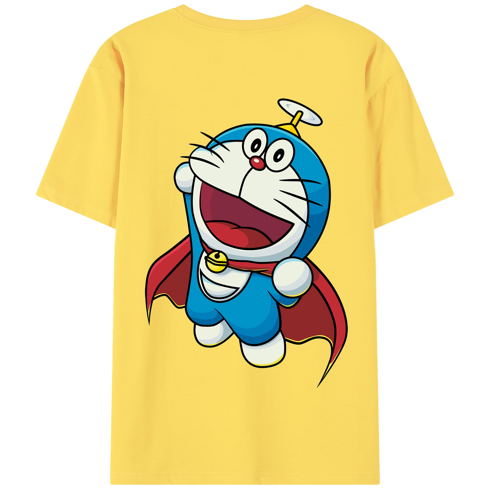 （画像用） ドラえもん Doraemon 綿100％半袖Tシャツ（背面プリント）