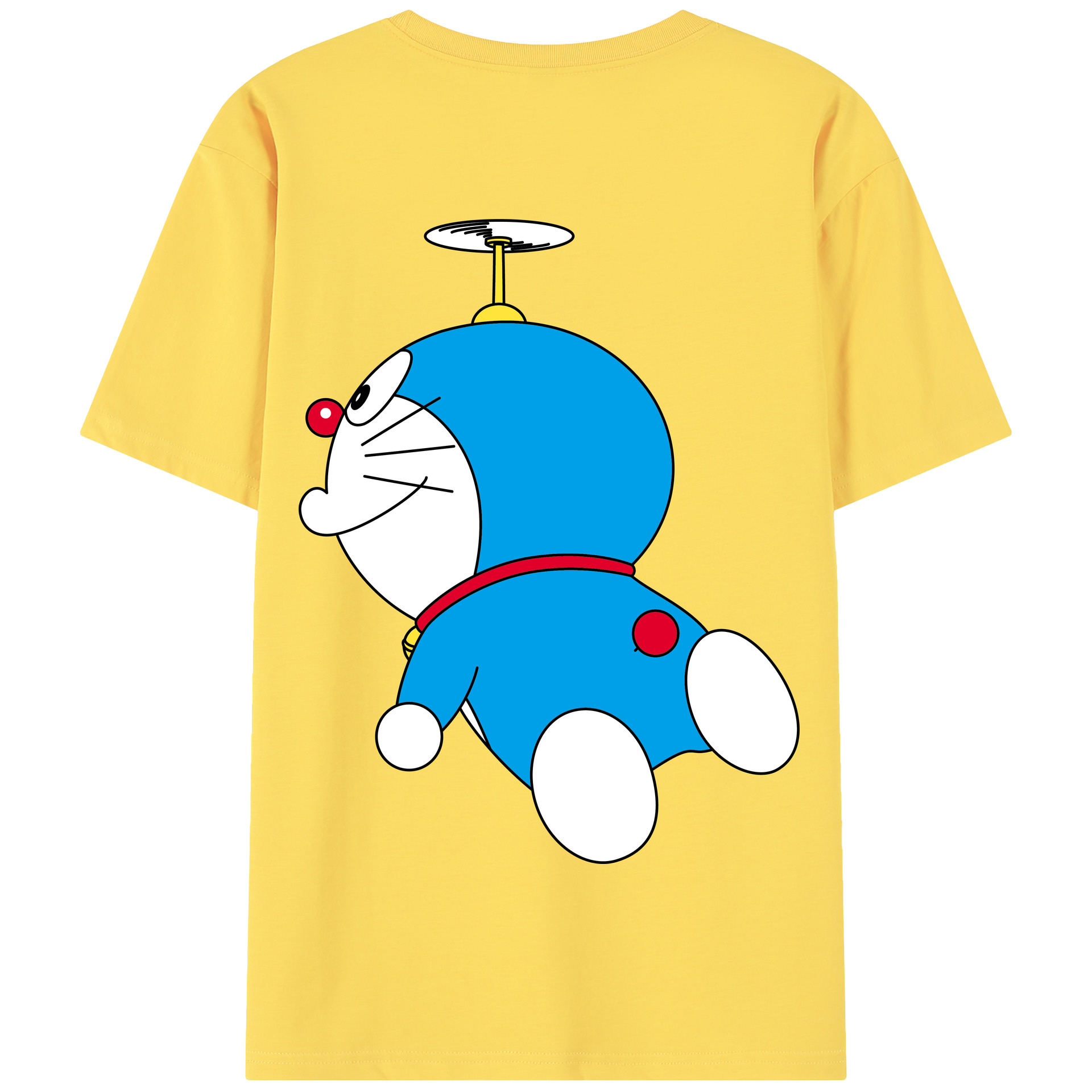 （画像用） ドラえもん Doraemon 綿100％半袖Tシャツ（背面プリント）