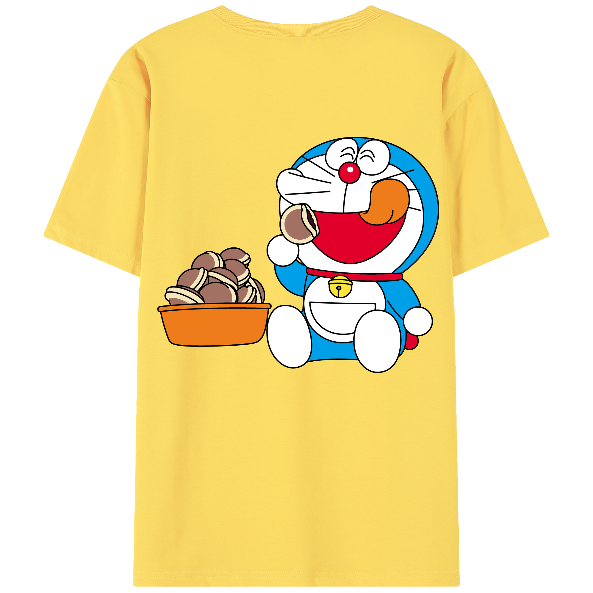 （画像用） ドラえもん Doraemon 綿100％半袖Tシャツ（背面プリント）
