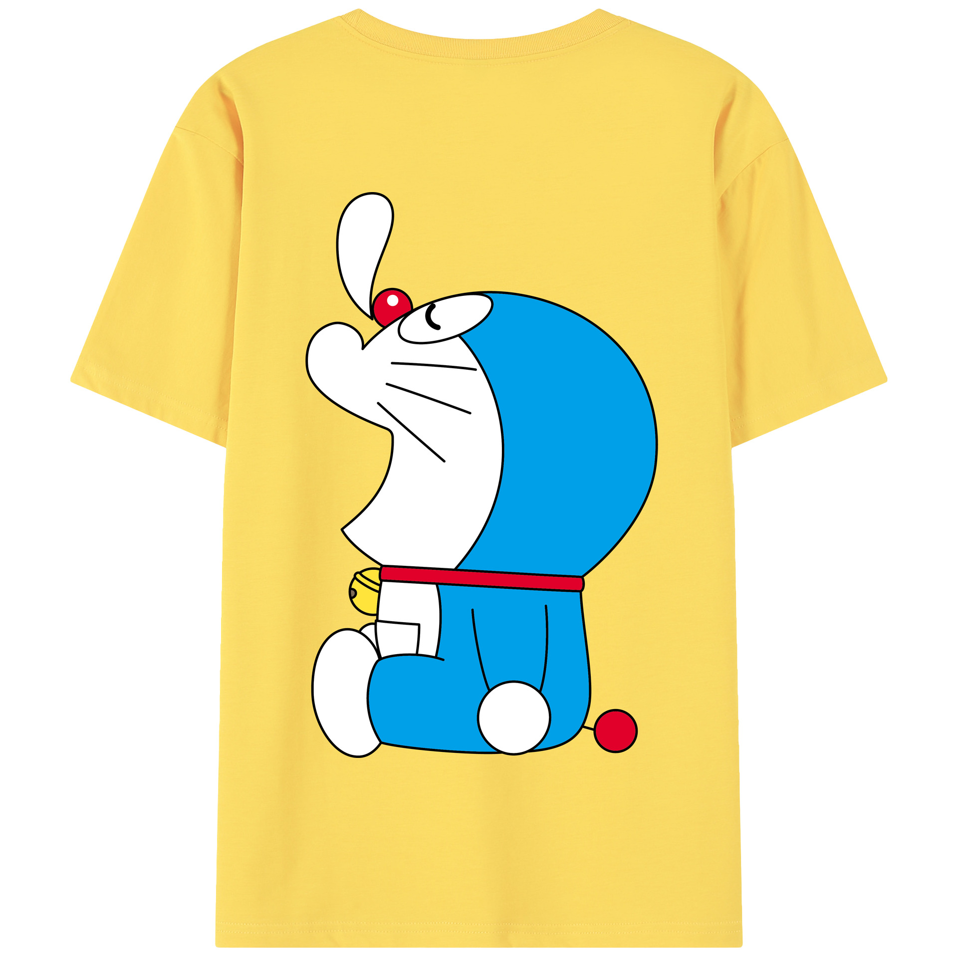 （画像用） ドラえもん Doraemon 綿100％半袖Tシャツ（背面プリント）