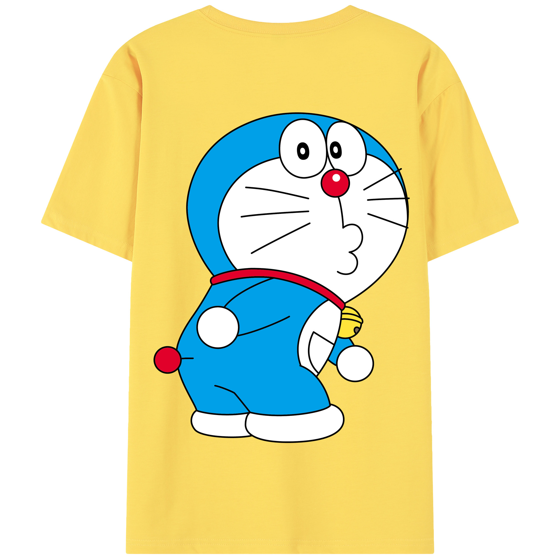 （画像用） ドラえもん Doraemon 綿100％半袖Tシャツ（背面プリント）