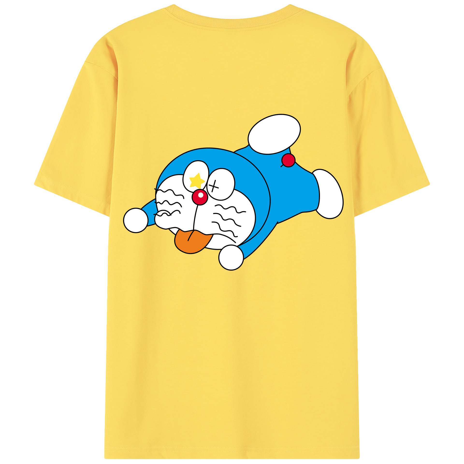 （画像用） ドラえもん Doraemon 綿100％半袖Tシャツ（背面プリント）