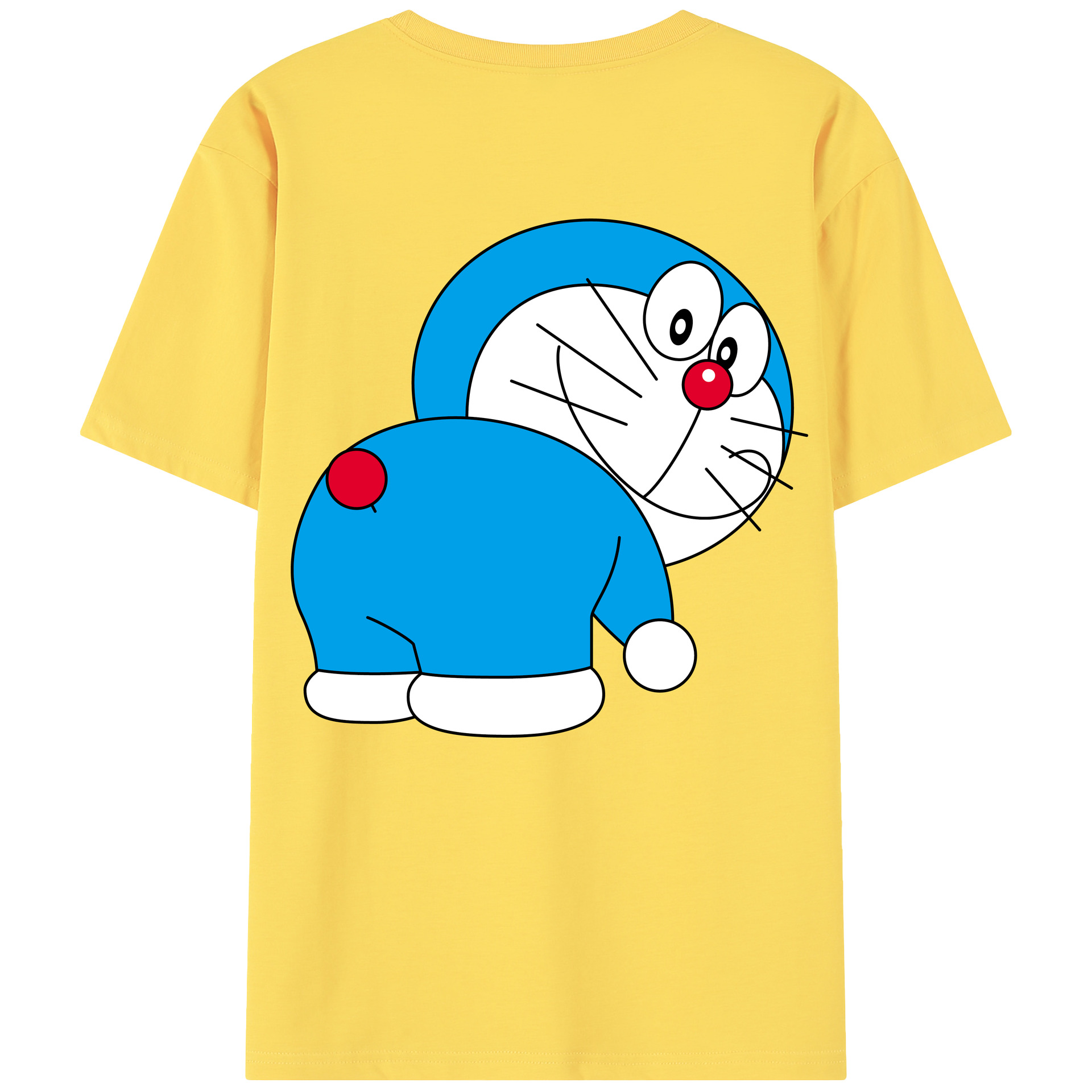（画像用） ドラえもん Doraemon 綿100％半袖Tシャツ（背面プリント）