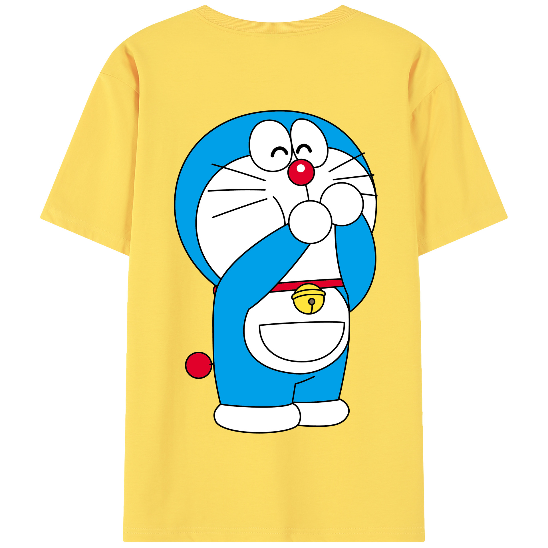 （画像用） ドラえもん Doraemon 綿100％半袖Tシャツ（背面プリント）