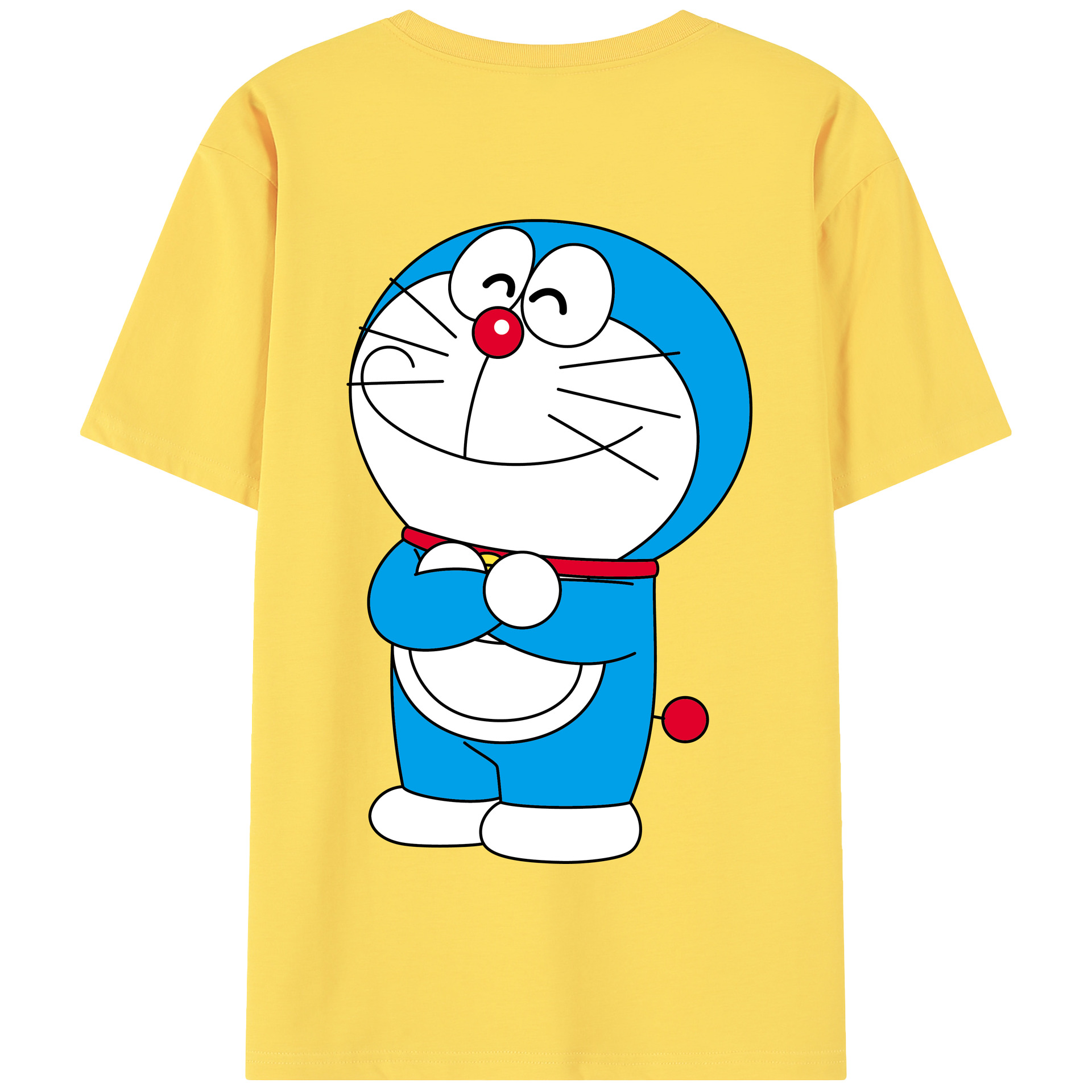 （画像用） ドラえもん Doraemon 綿100％半袖Tシャツ（背面プリント）