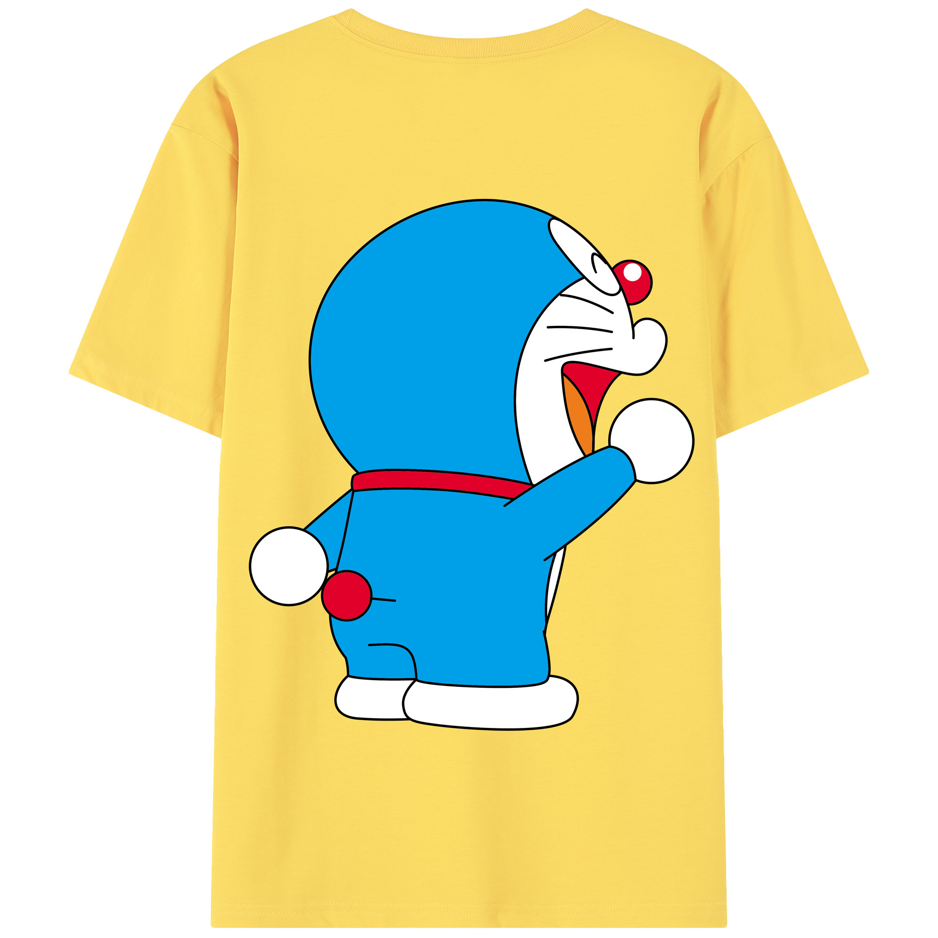 （画像用） ドラえもん Doraemon 綿100％半袖Tシャツ（背面プリント）