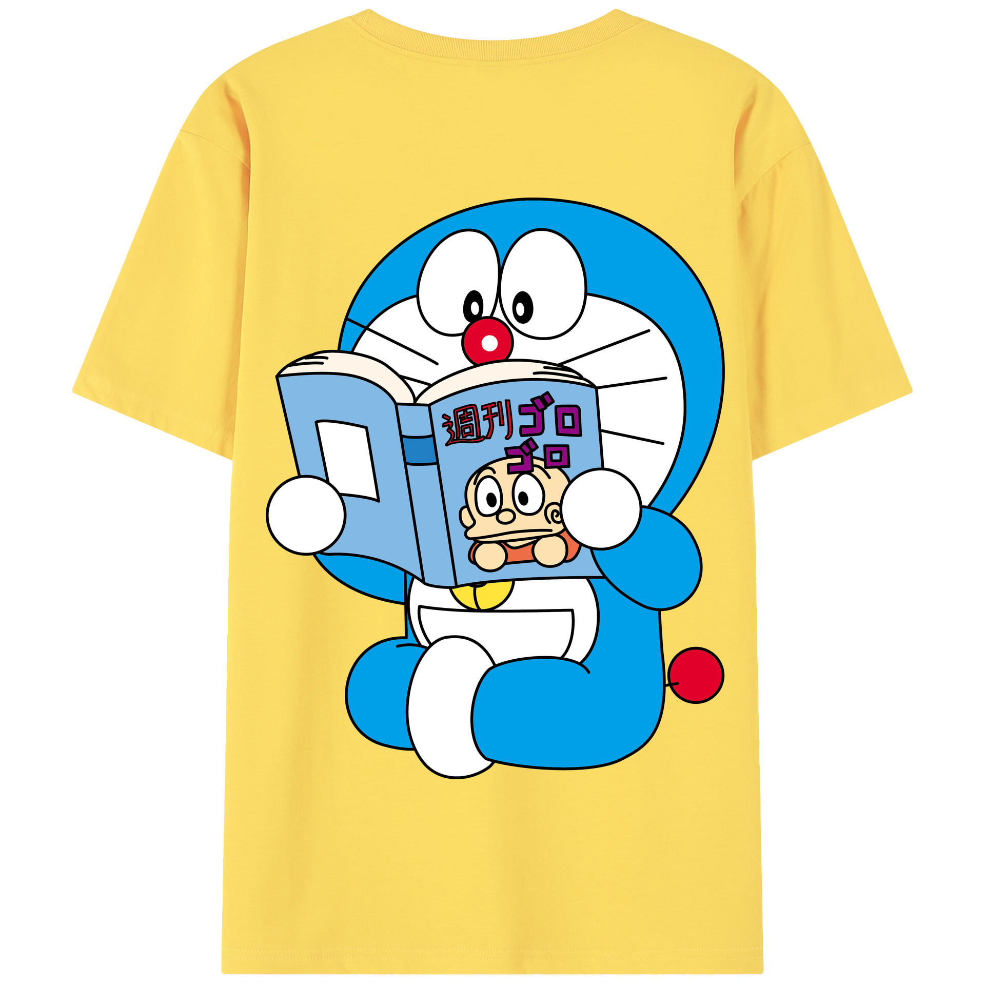 （画像用） ドラえもん Doraemon 綿100％半袖Tシャツ（背面プリント）