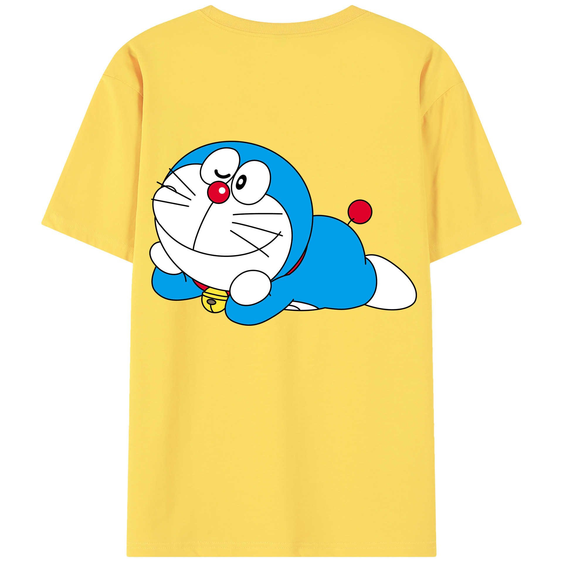 （画像用） ドラえもん Doraemon 綿100％半袖Tシャツ（背面プリント）
