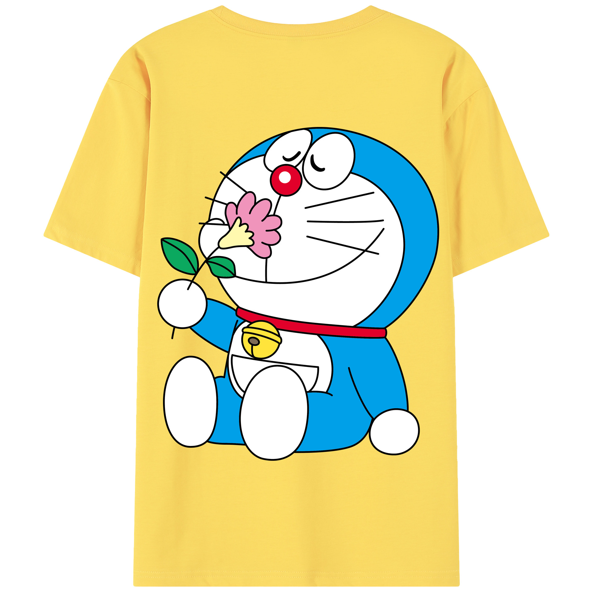 （画像用） ドラえもん Doraemon 綿100％半袖Tシャツ（背面プリント）