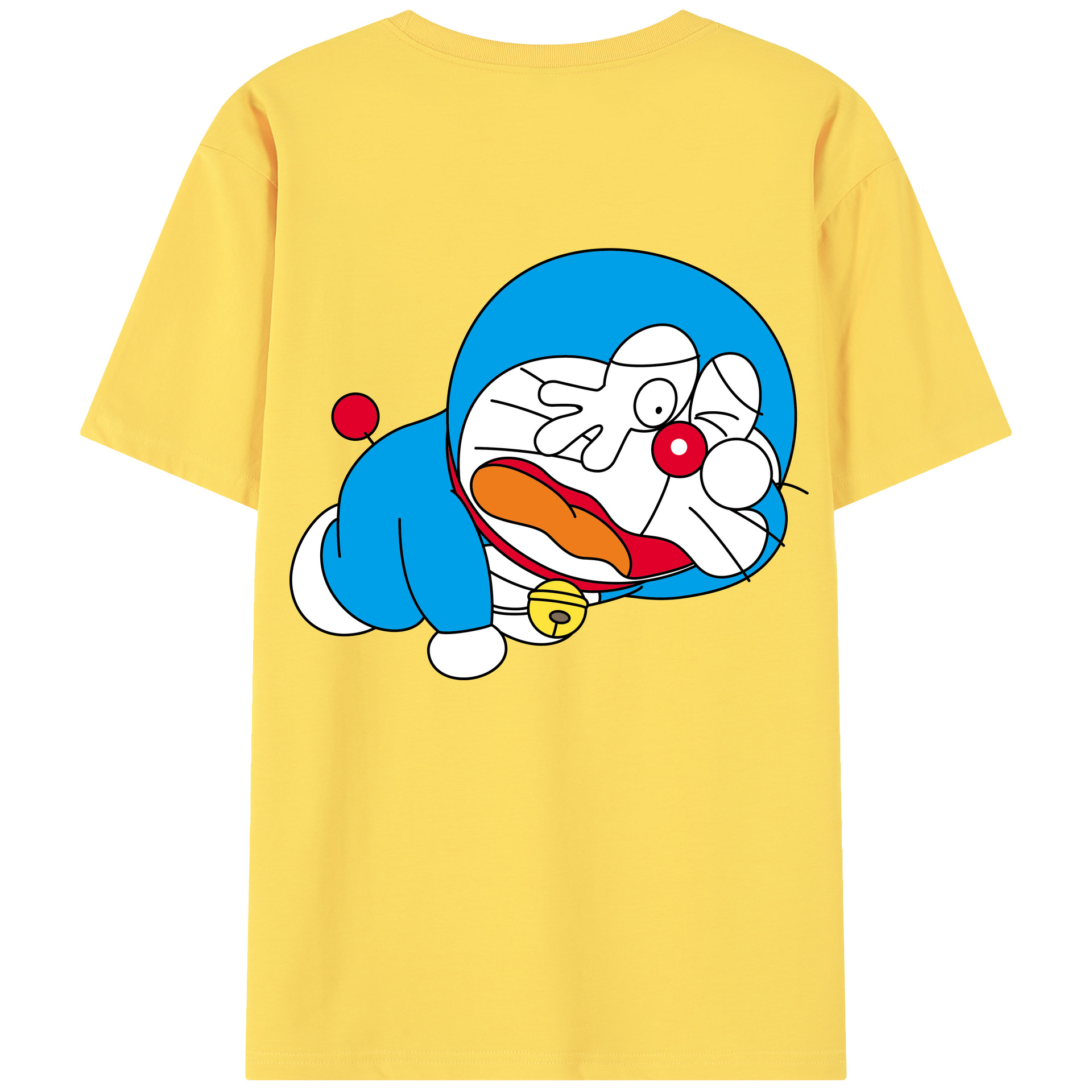 （画像用） ドラえもん Doraemon 綿100％半袖Tシャツ（背面プリント）