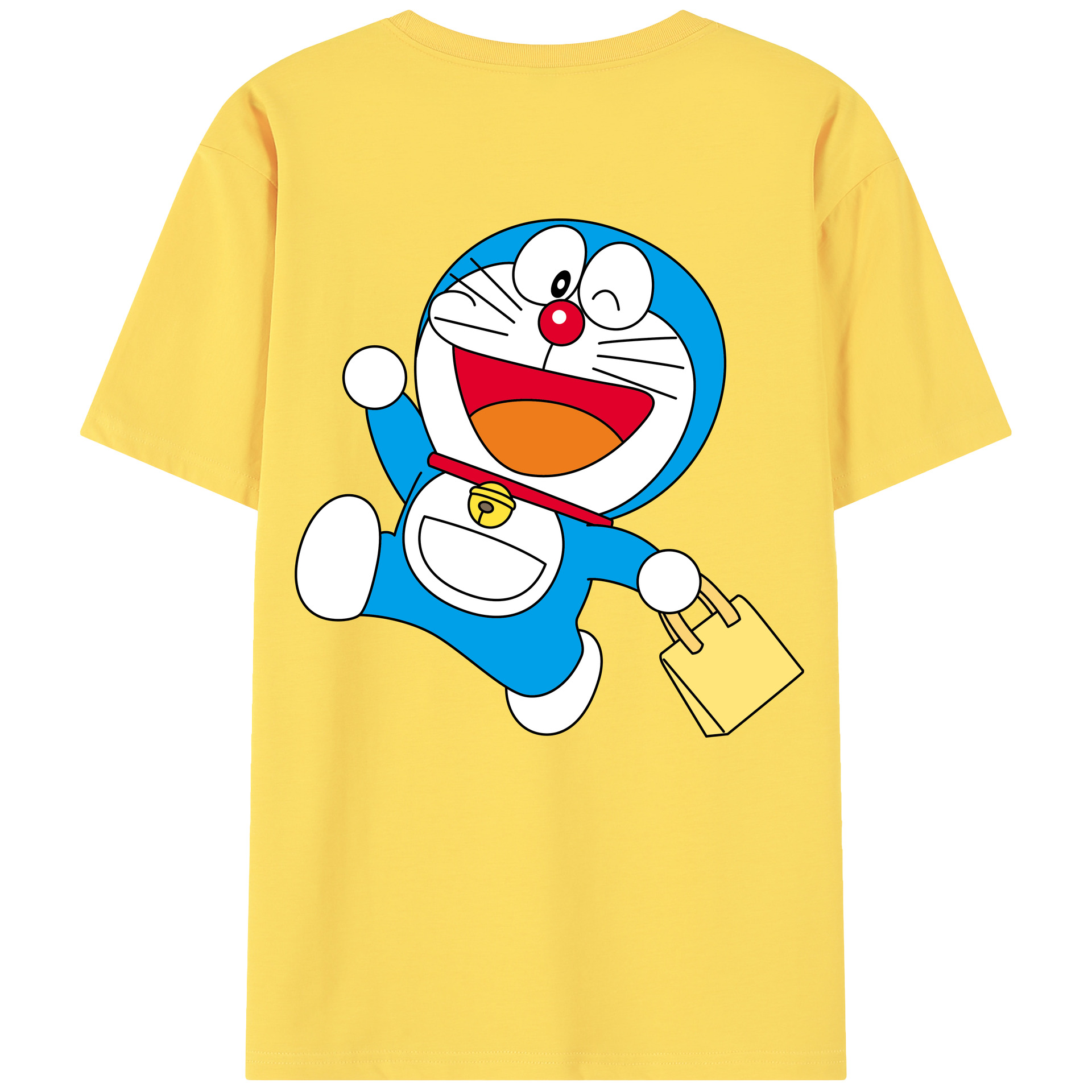 （画像用） ドラえもん Doraemon 綿100％半袖Tシャツ（背面プリント）