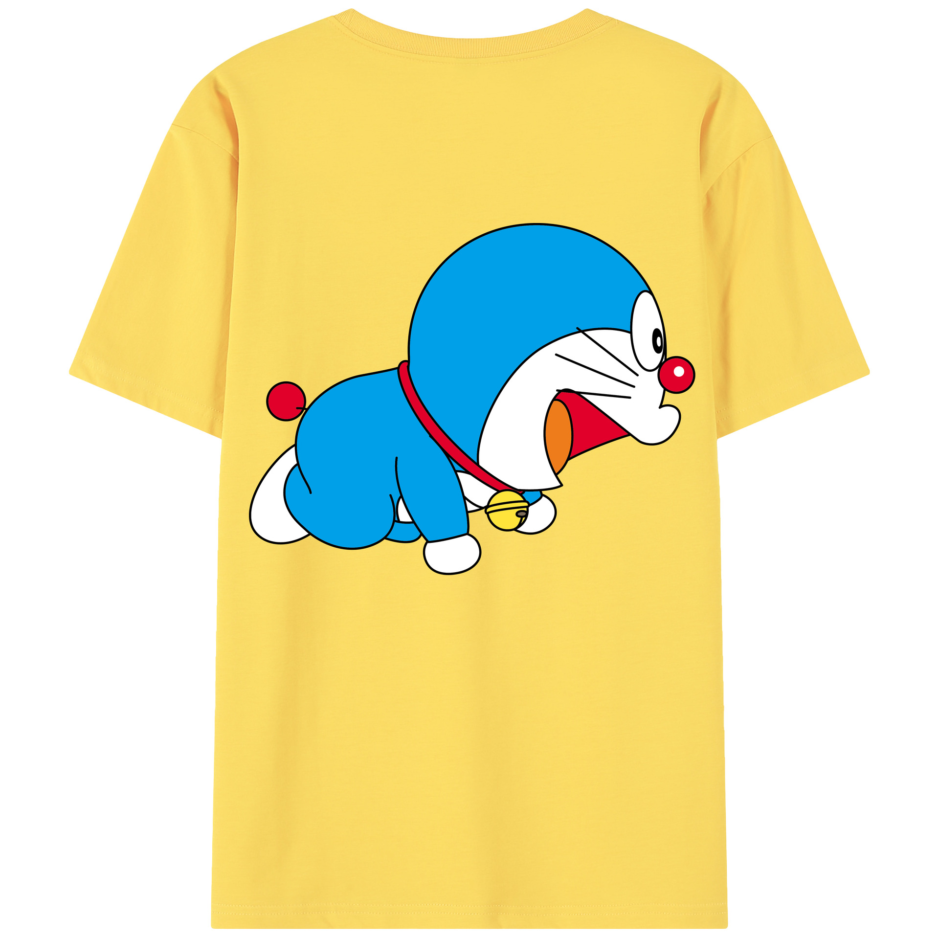 （画像用） ドラえもん Doraemon 綿100％半袖Tシャツ（背面プリント）