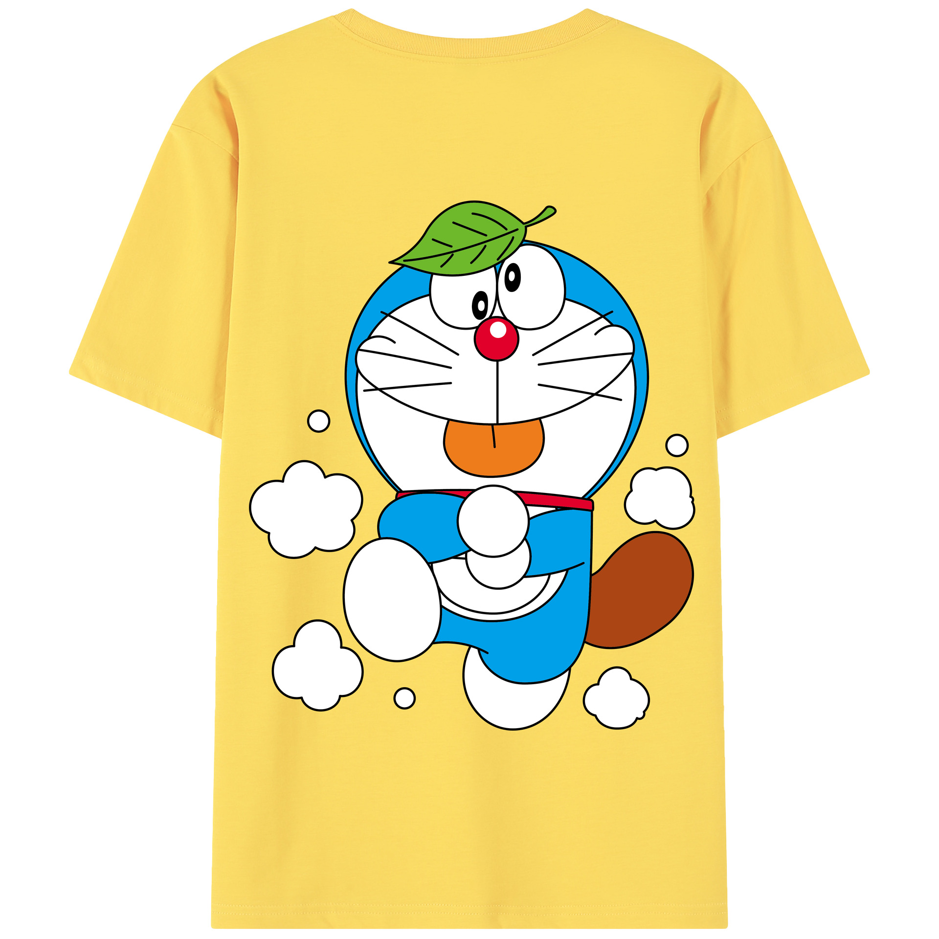 （画像用） ドラえもん Doraemon 綿100％半袖Tシャツ（背面プリント）