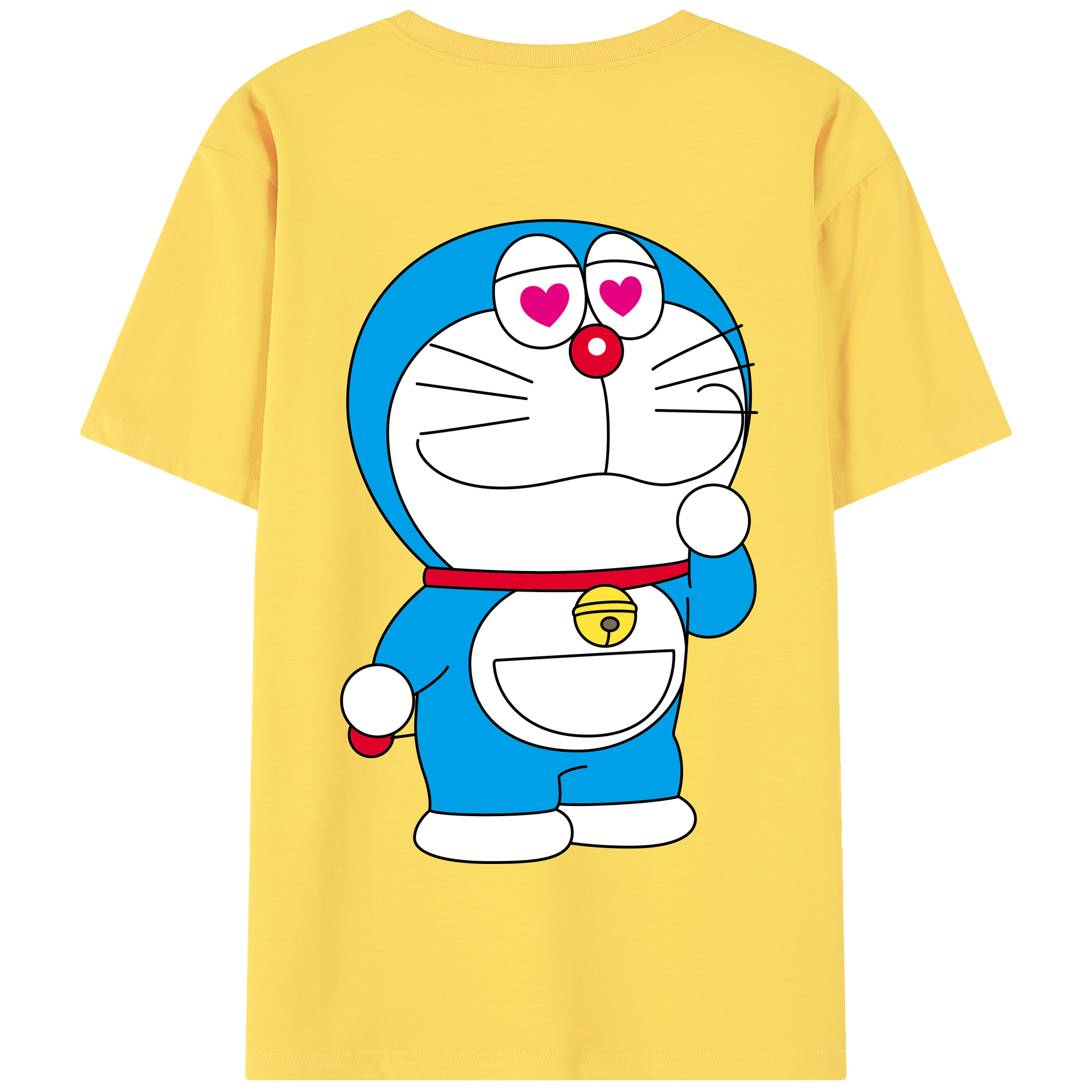 （画像用） ドラえもん Doraemon 綿100％半袖Tシャツ（背面プリント）