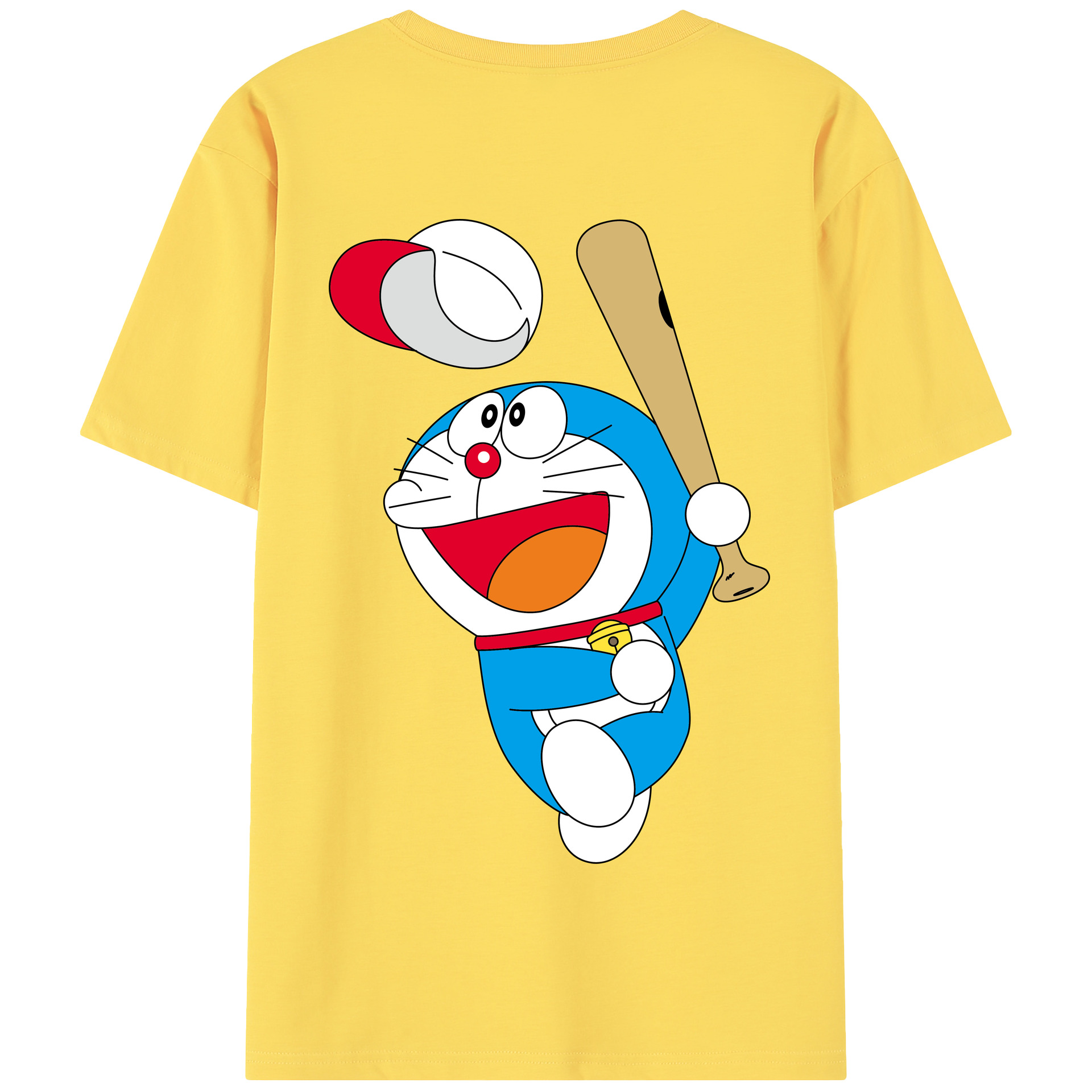 （画像用） ドラえもん Doraemon 綿100％半袖Tシャツ（背面プリント）