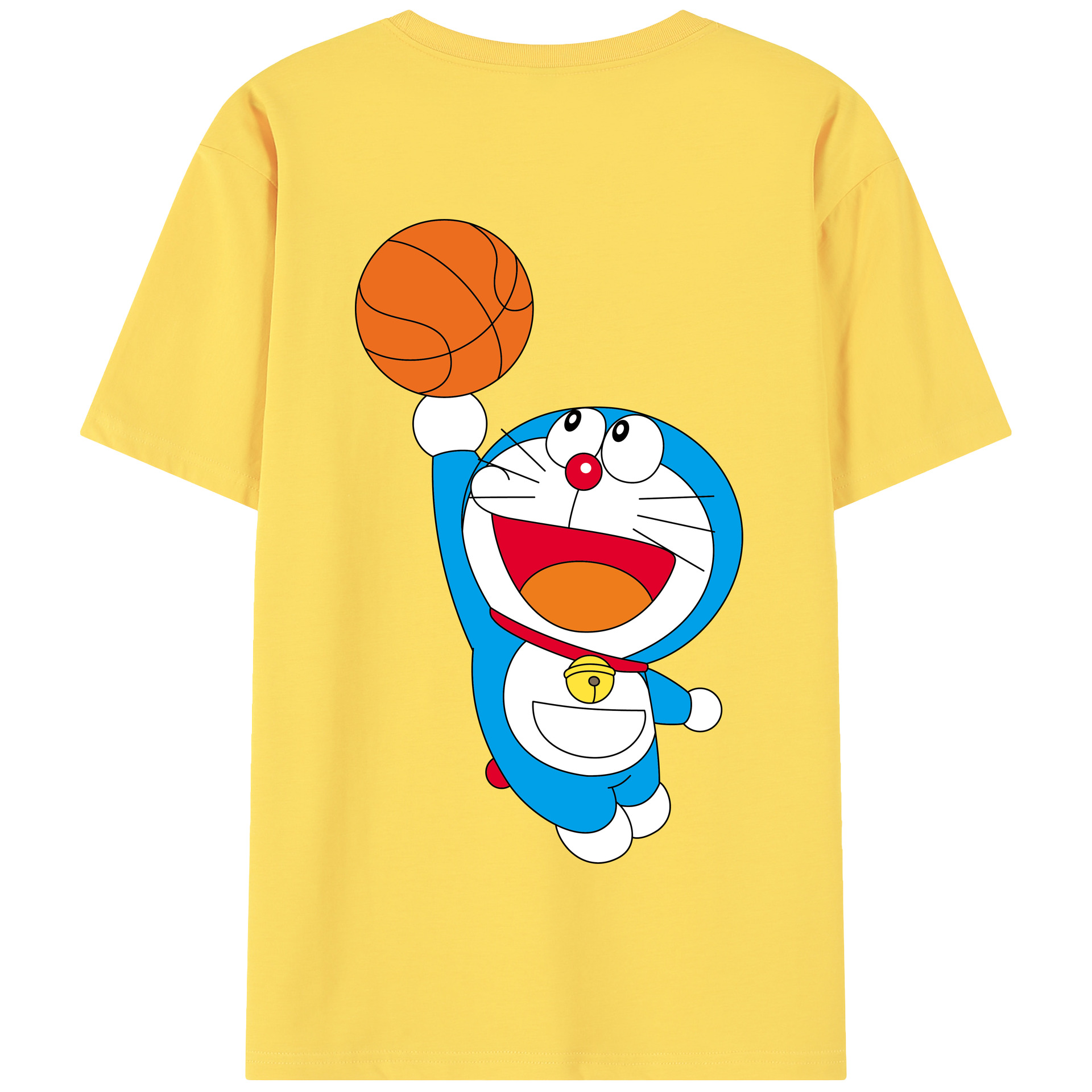 （画像用） ドラえもん Doraemon 綿100％半袖Tシャツ（背面プリント）