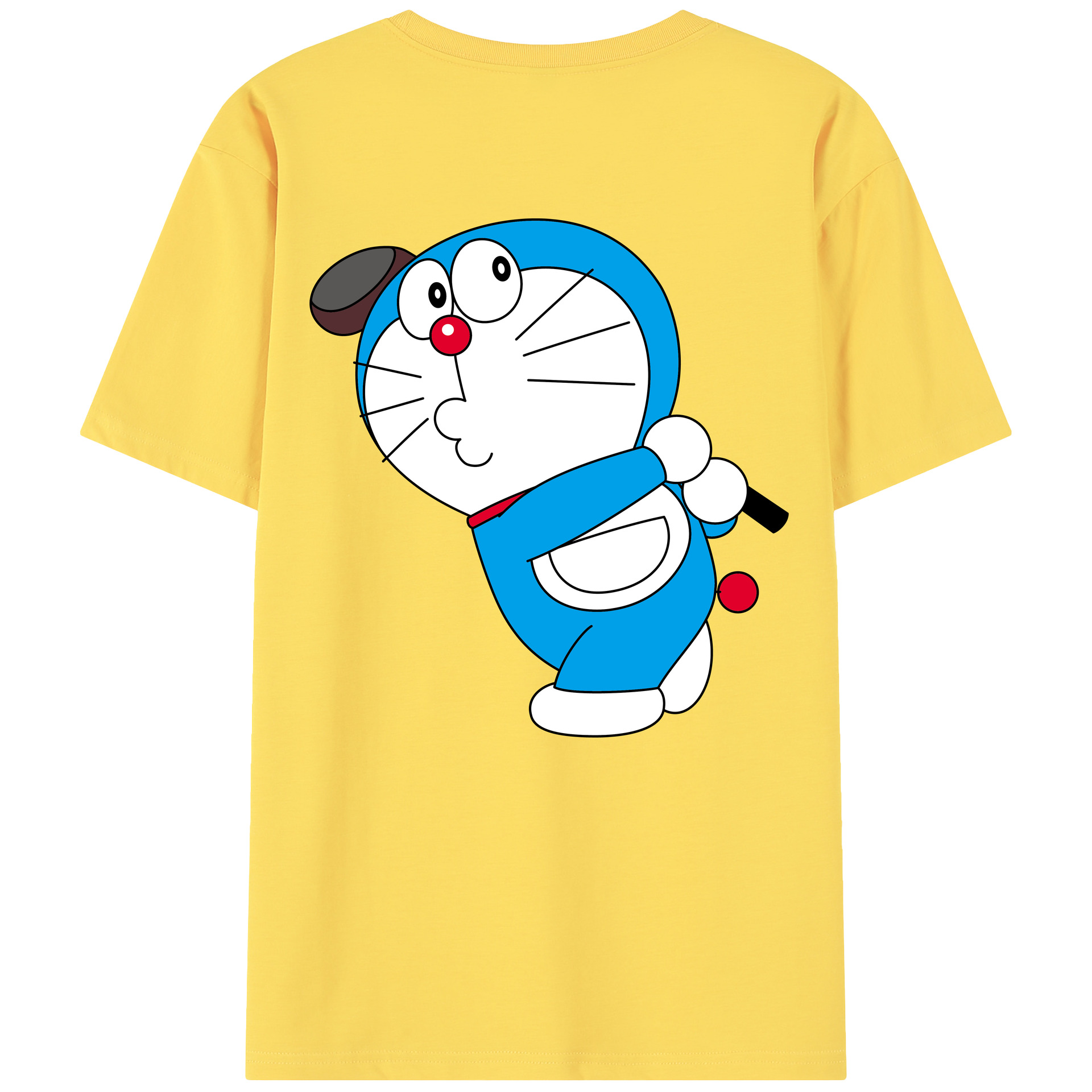 （画像用） ドラえもん Doraemon 綿100％半袖Tシャツ（背面プリント）