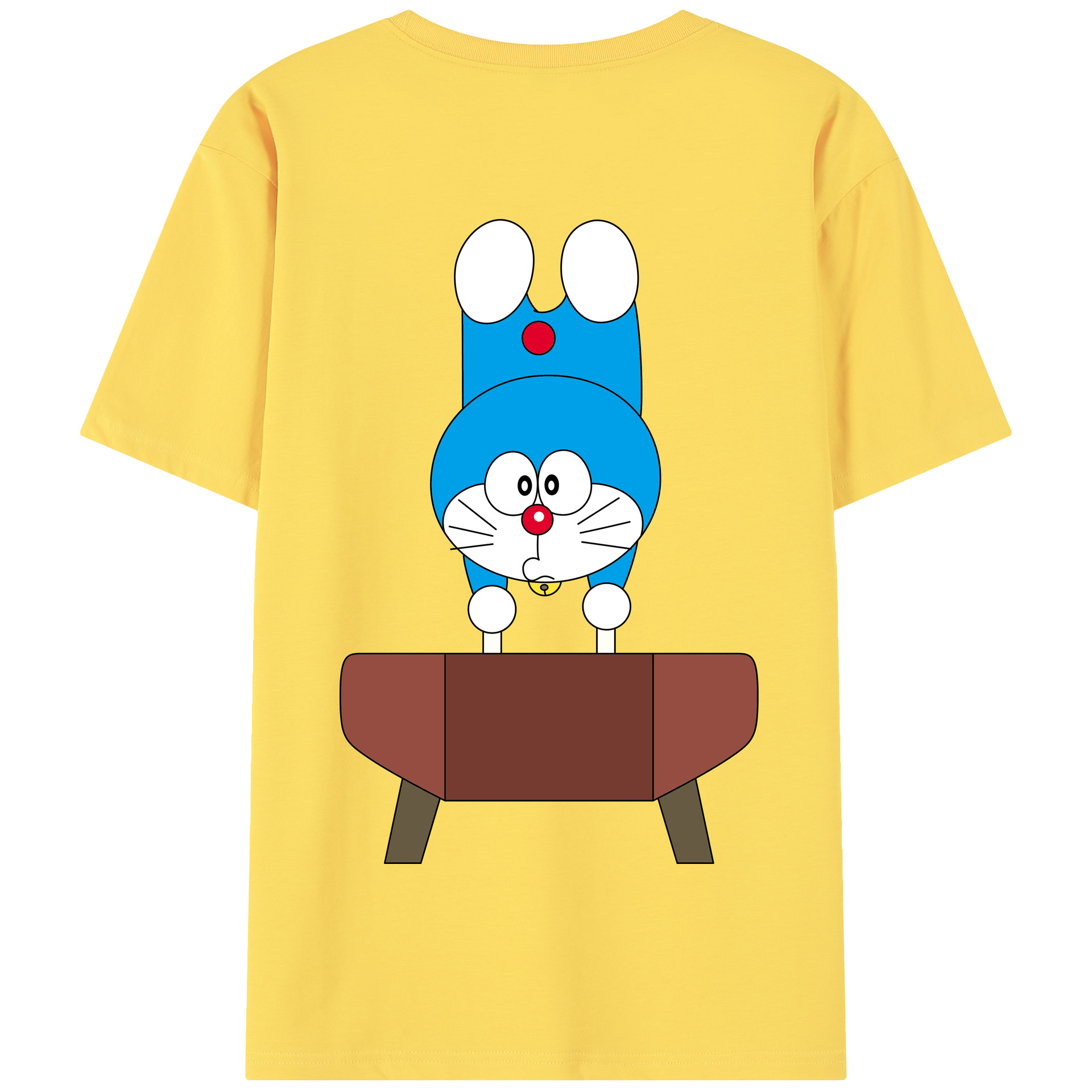 （画像用） ドラえもん Doraemon 綿100％半袖Tシャツ（背面プリント）