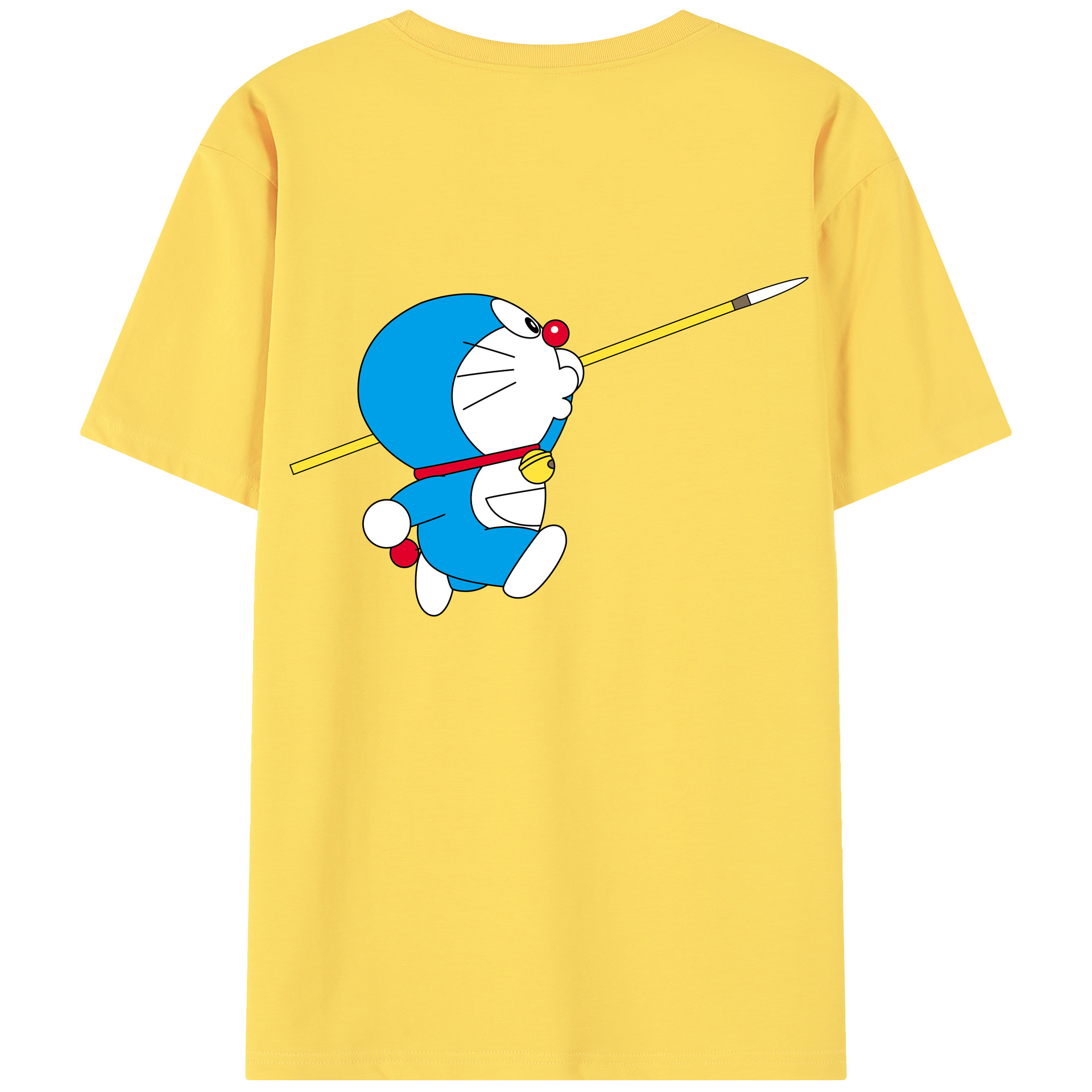 （画像用） ドラえもん Doraemon 綿100％半袖Tシャツ（背面プリント）